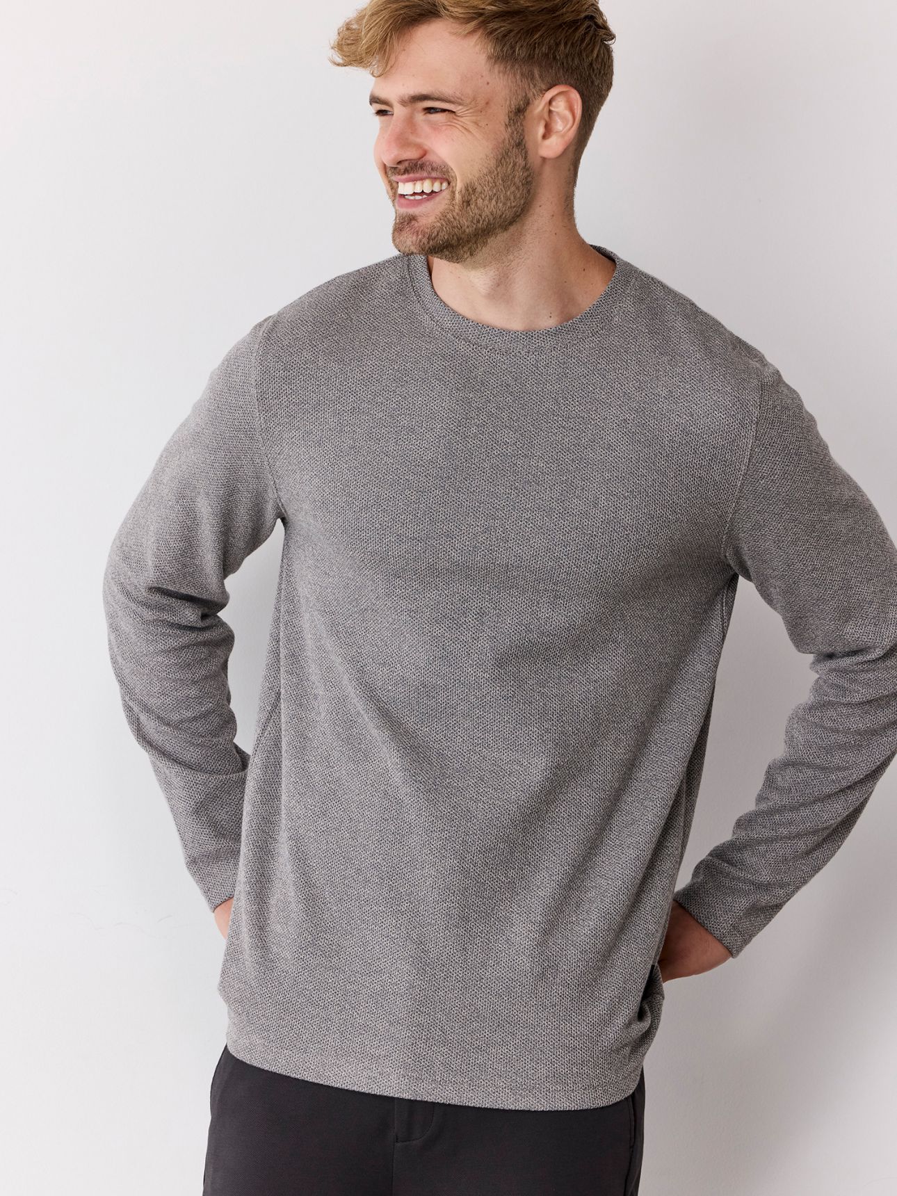 טי שירט ארוכה טקסטורה