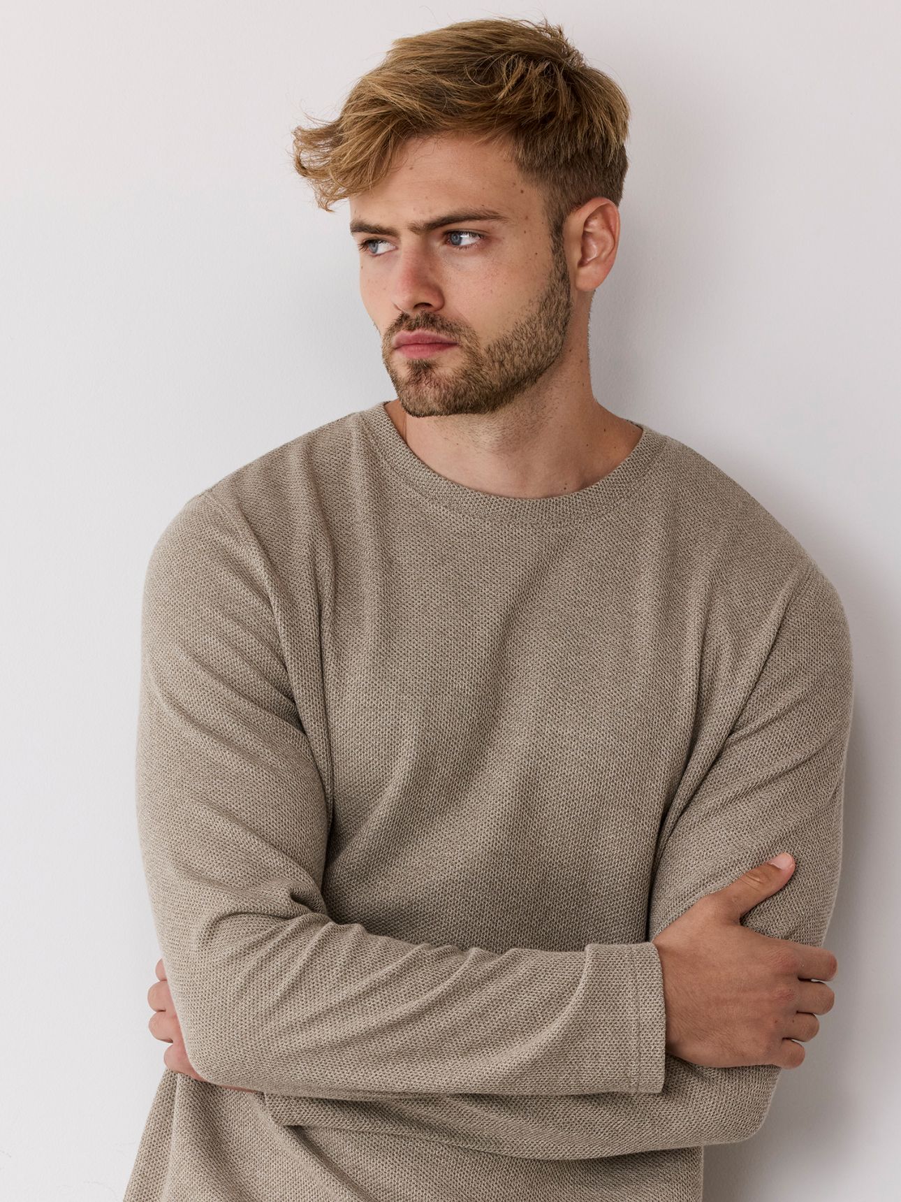 טי שירט ארוכה טקסטורה