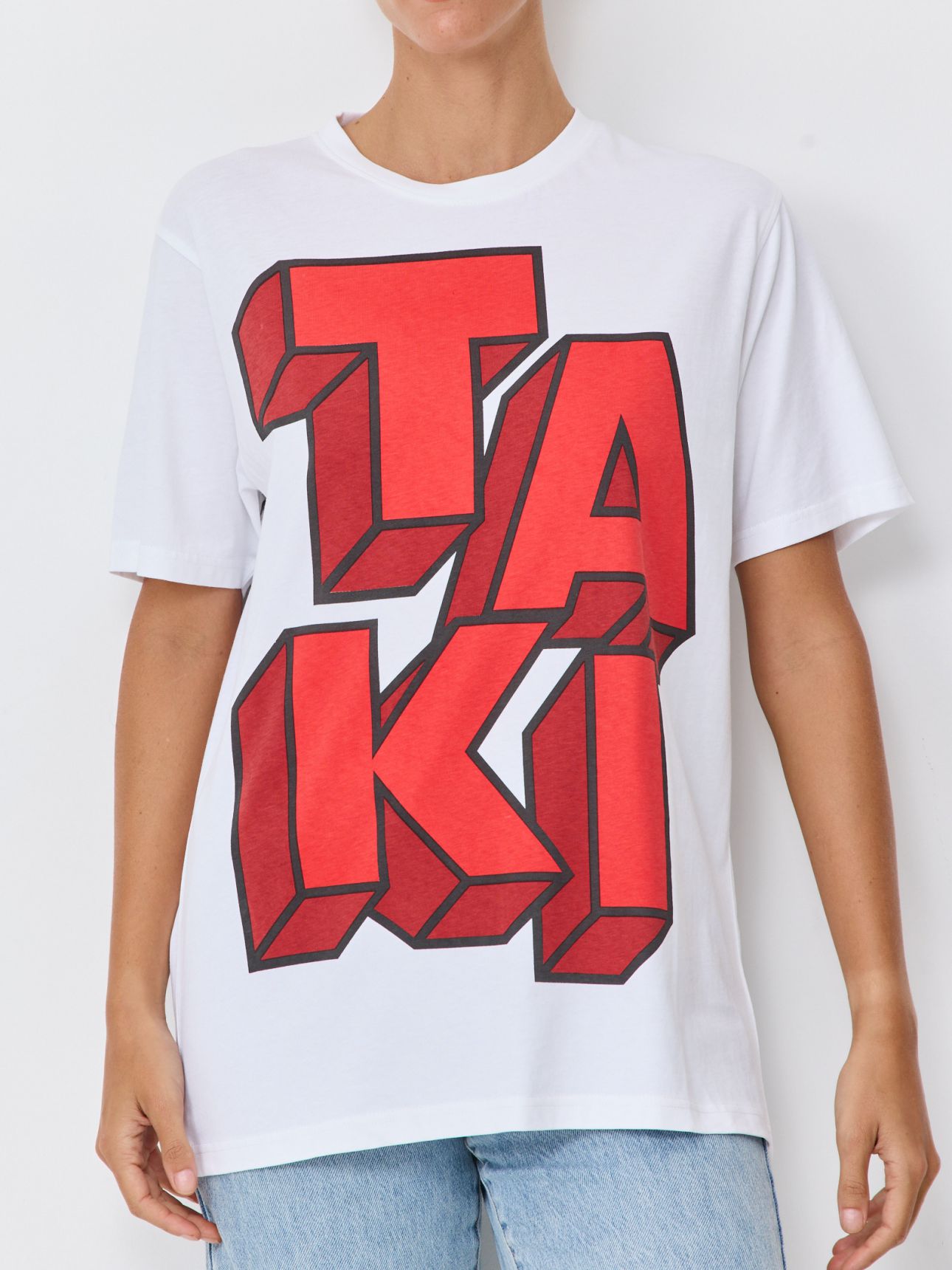 טישרט יוניסקס לוגו ענק טאקי