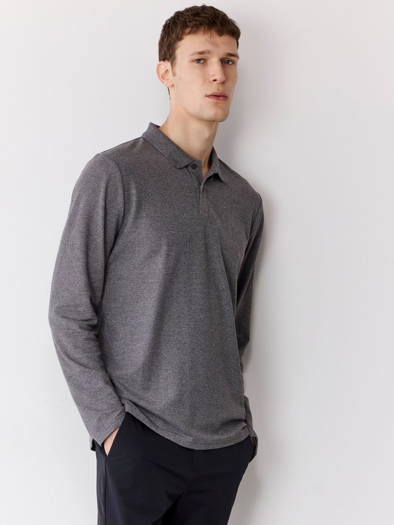 פולו גולפר ארוכה חלקה