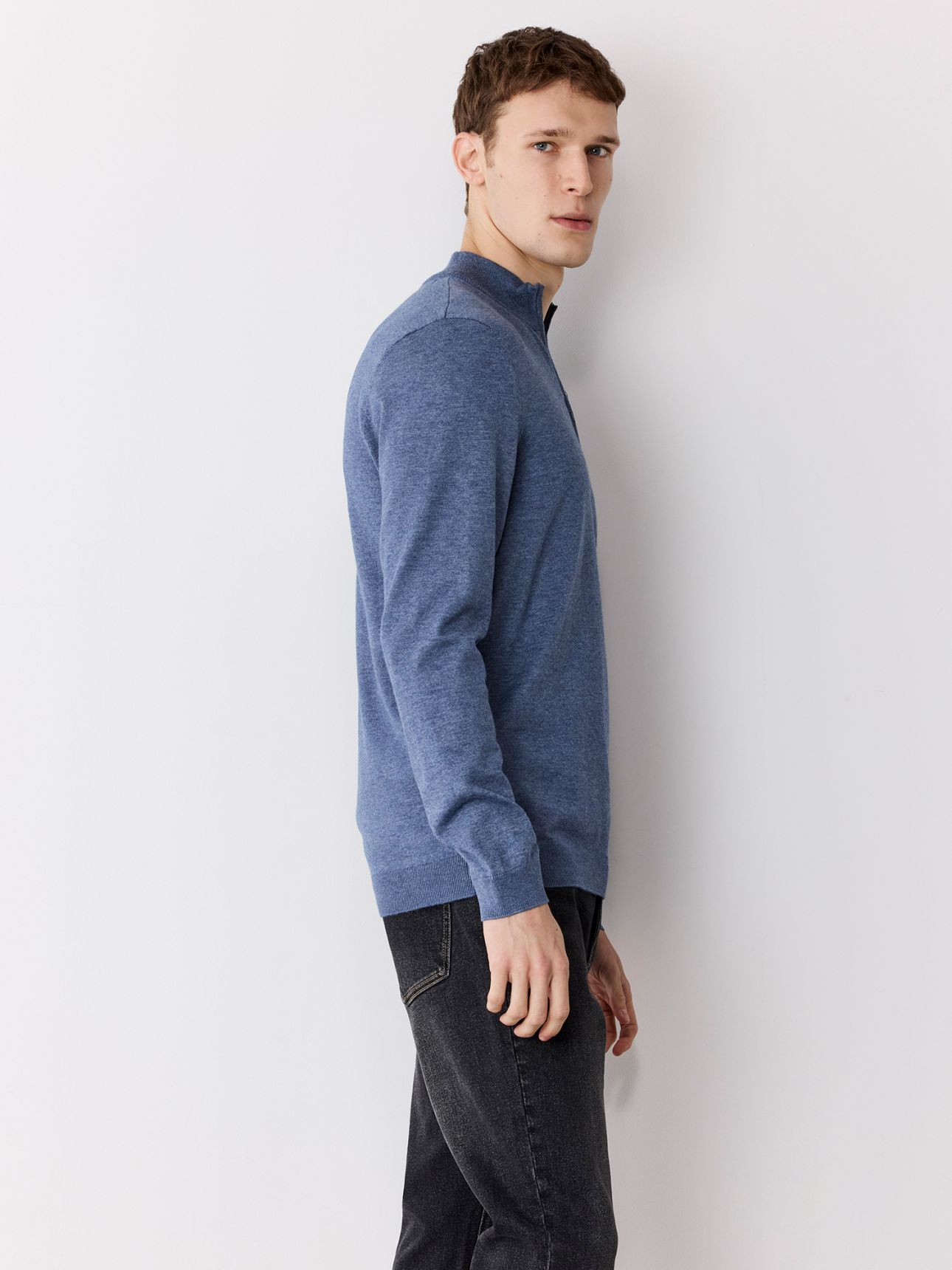 סוודר חצי רוכסן