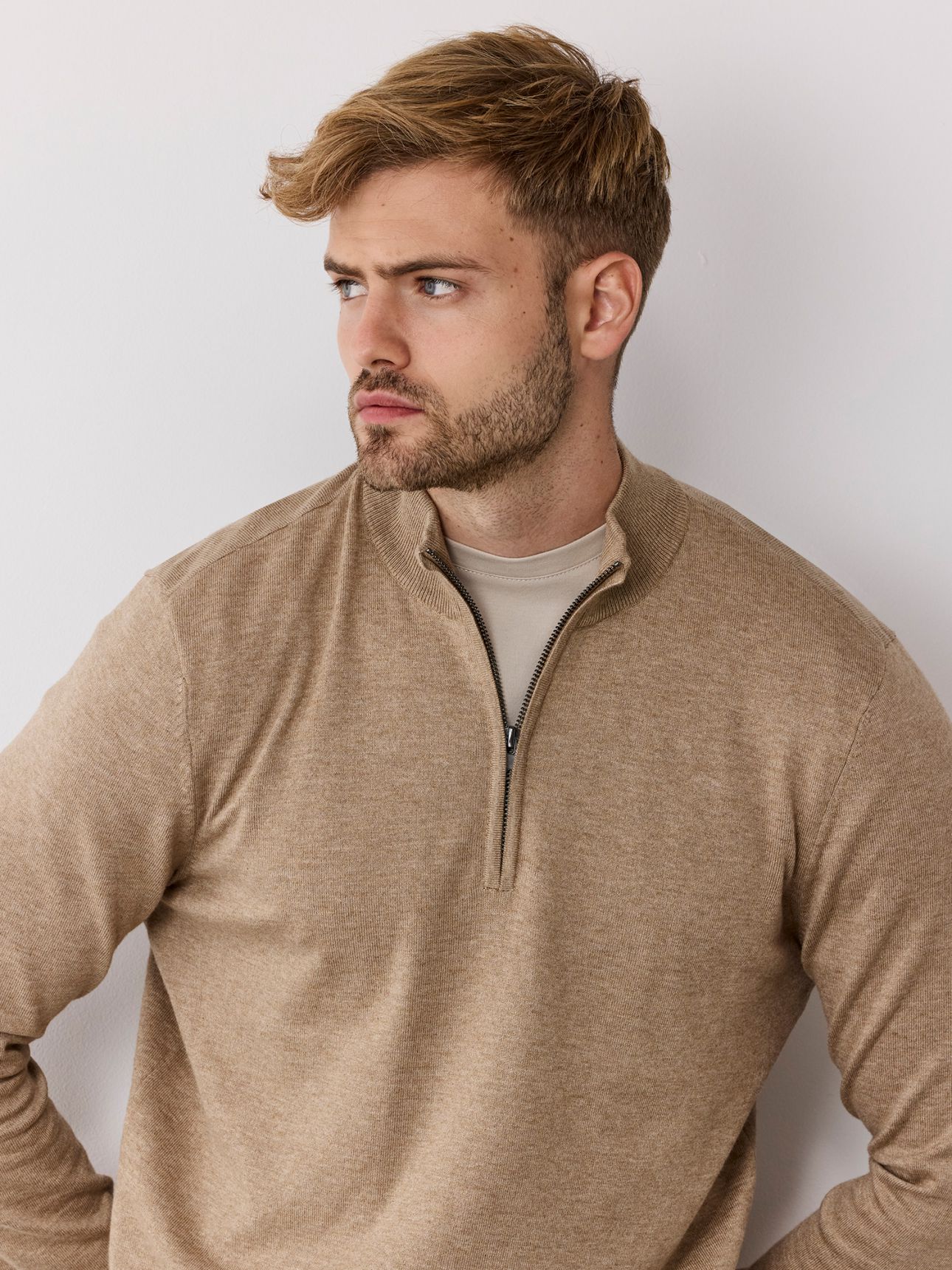 סוודר חצי רוכסן