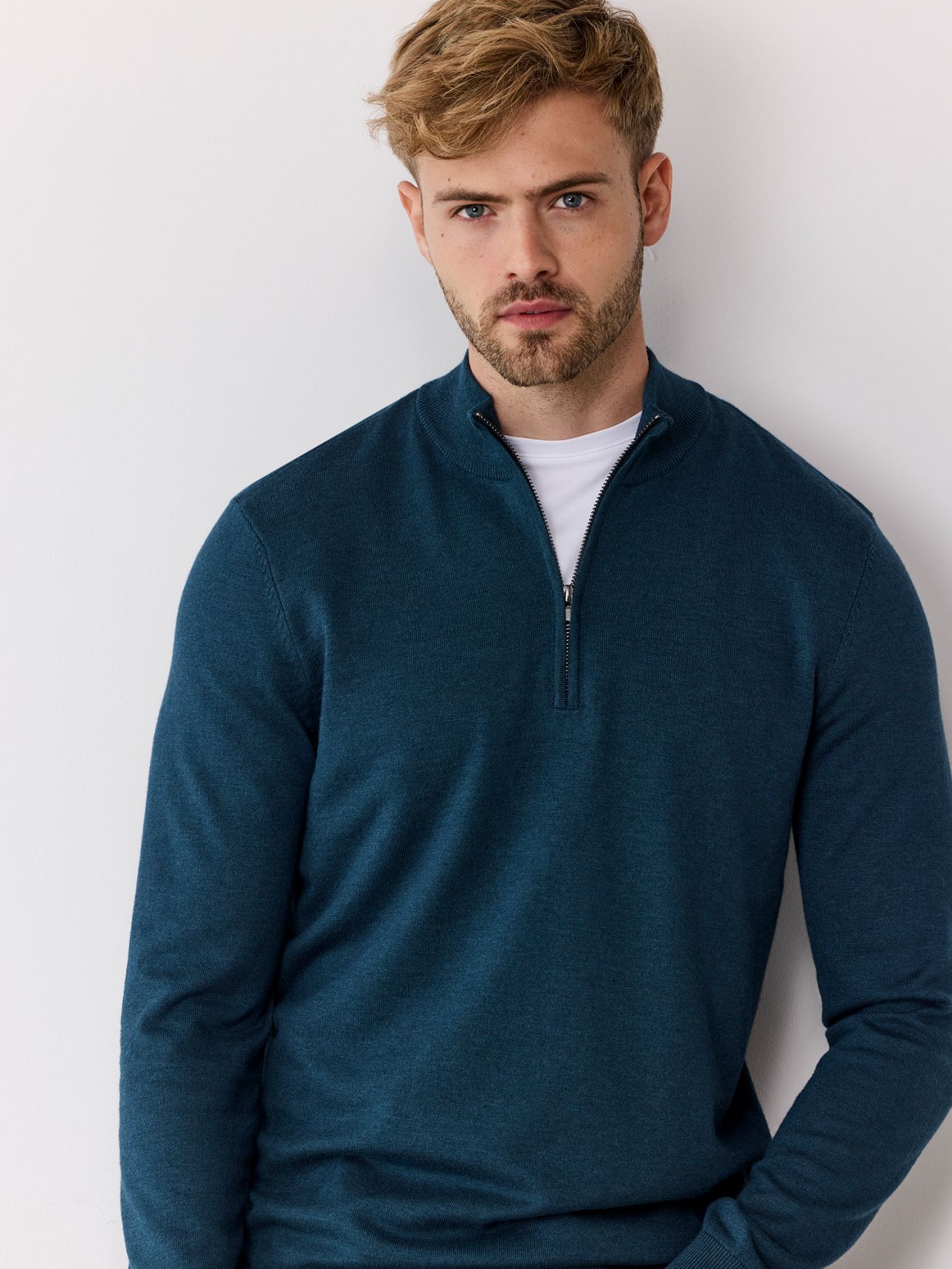 סוודר חצי רוכסן