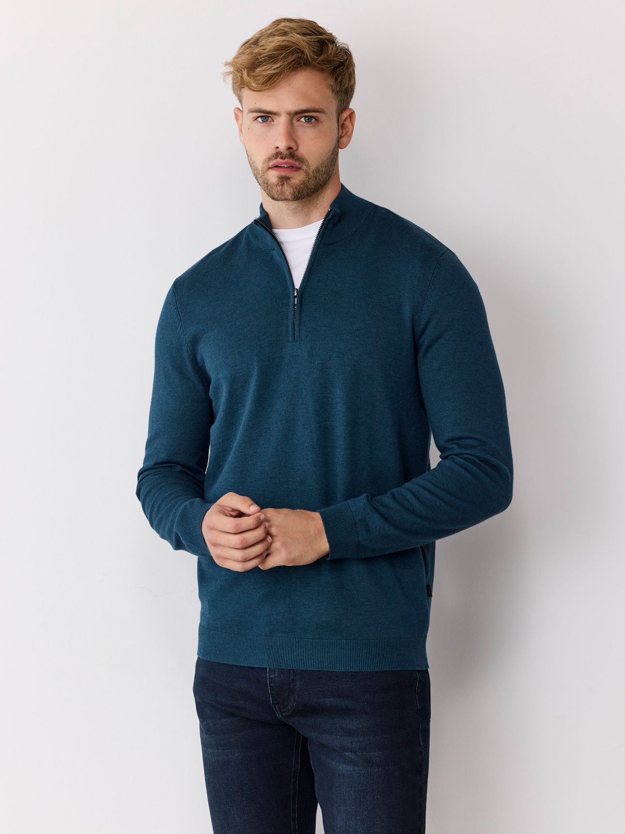 סוודר חצי רוכסן