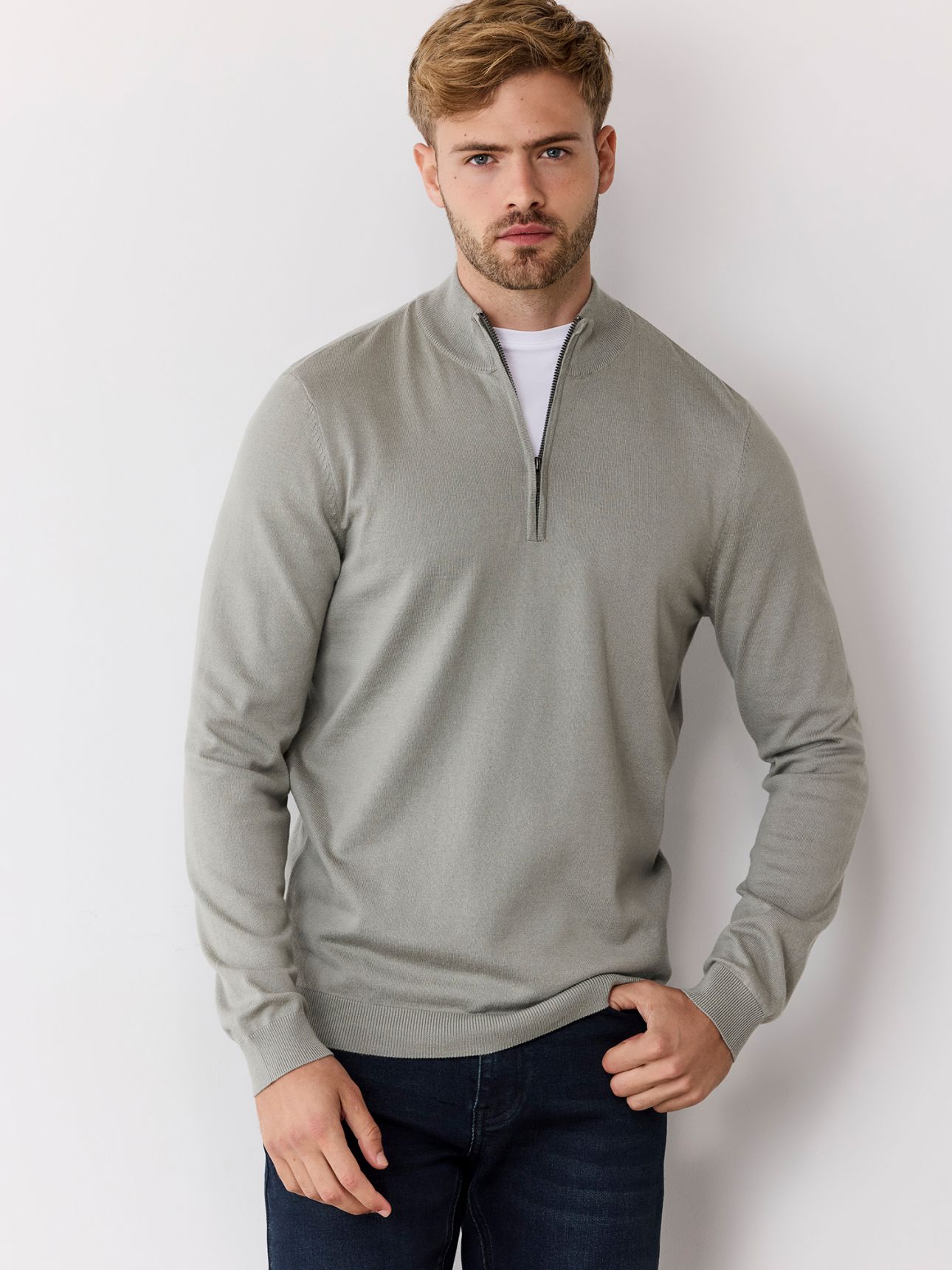 סוודר חצי רוכסן