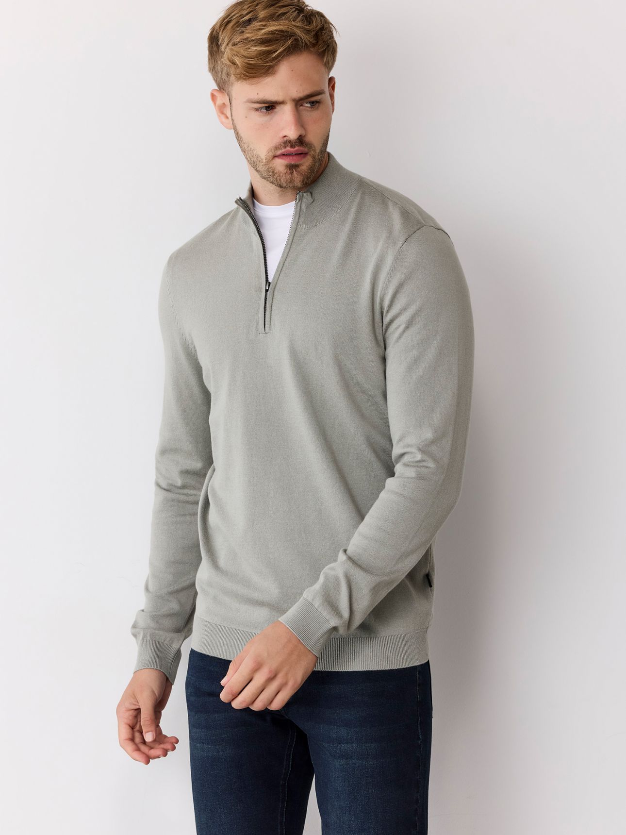 סוודר חצי רוכסן