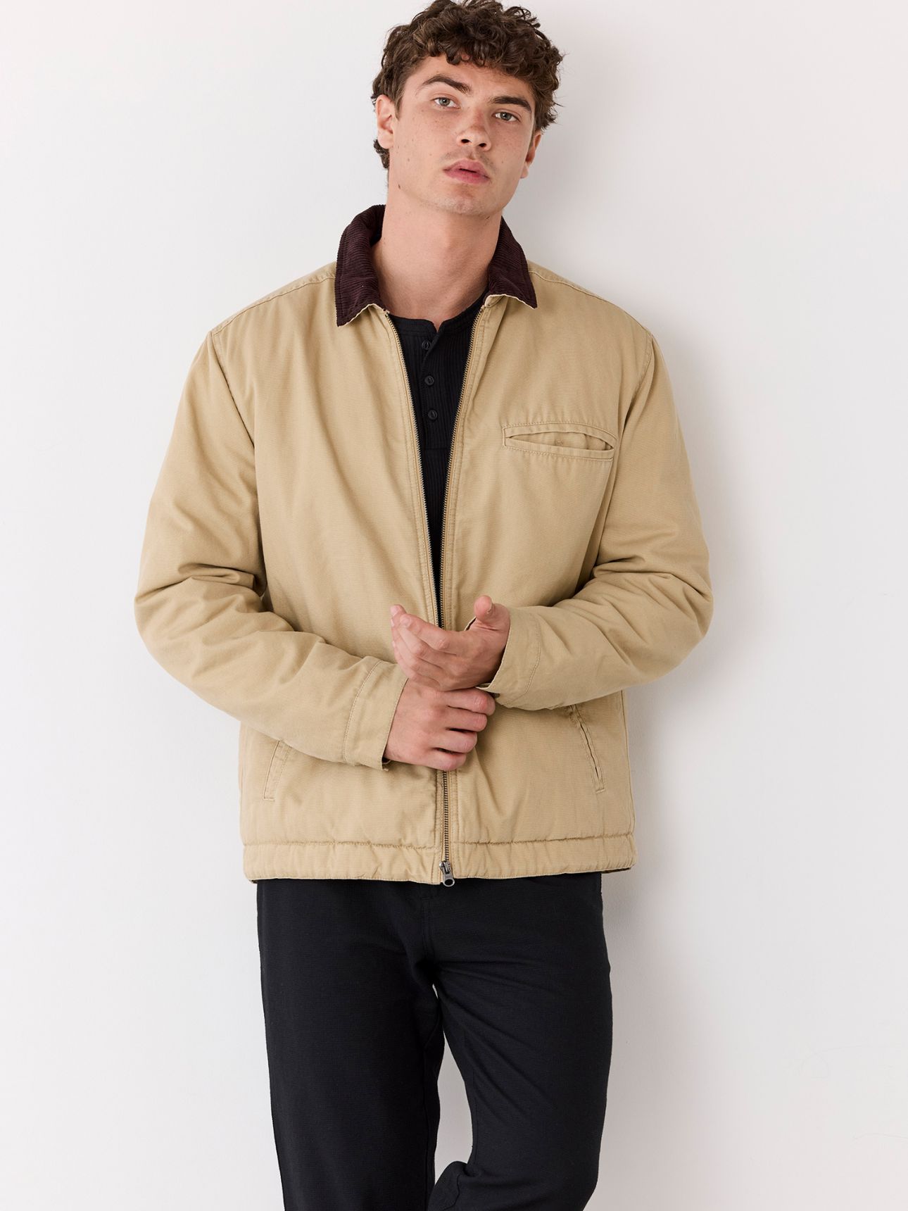 זקט טוויל עם בטנת קווילט