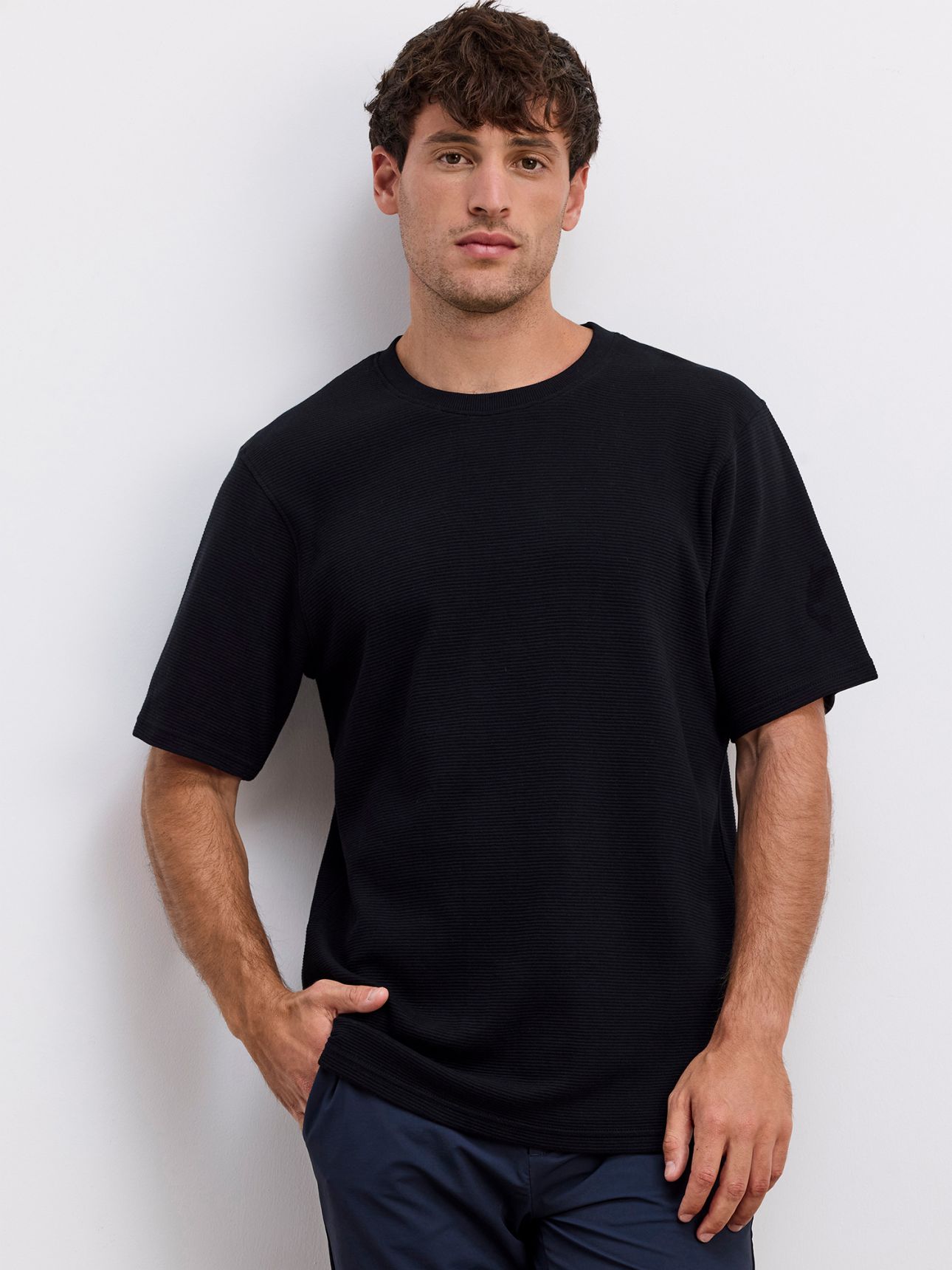 טי שירט טקסטורה פסים