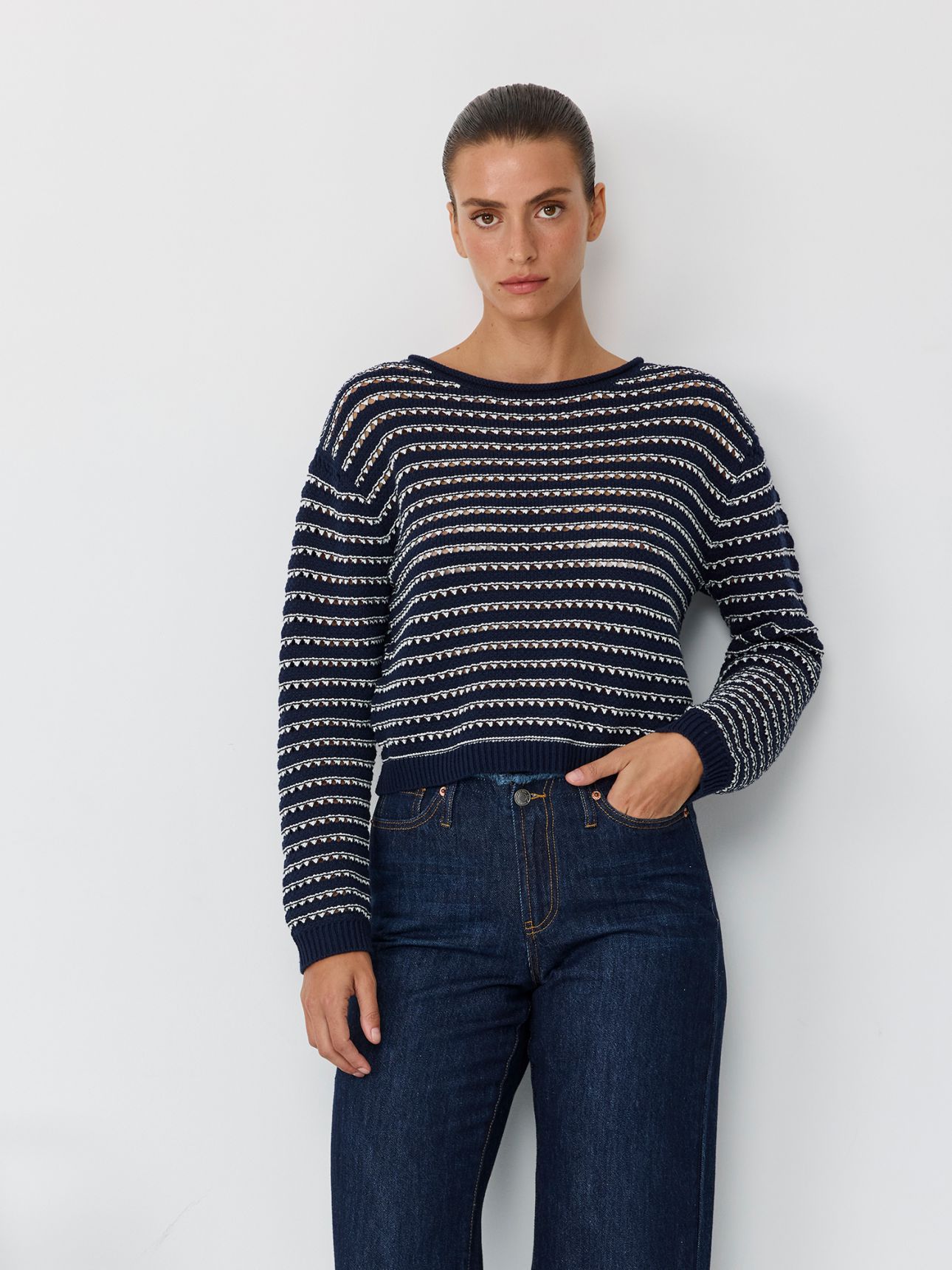 סריג קרושה פסים