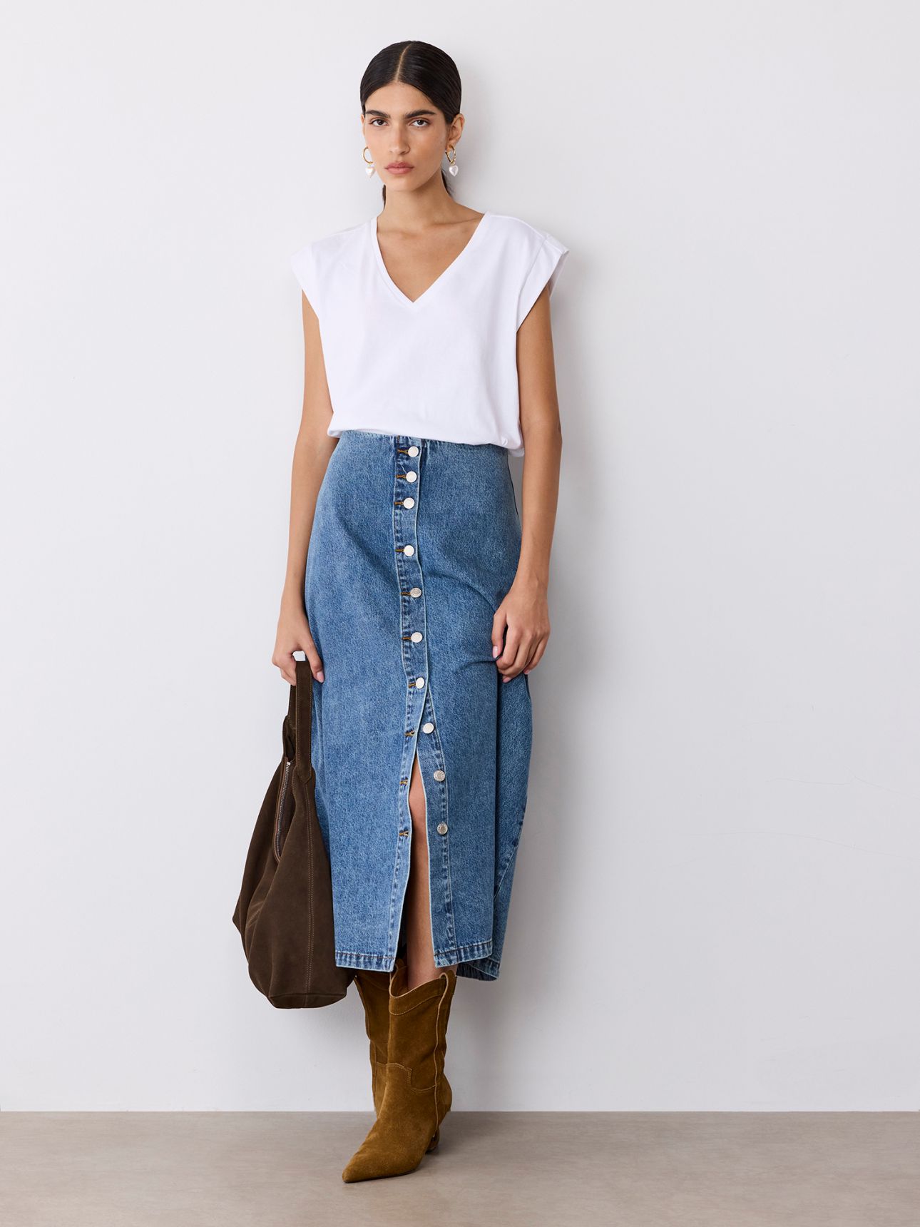 חצאית מידי ג’ינס