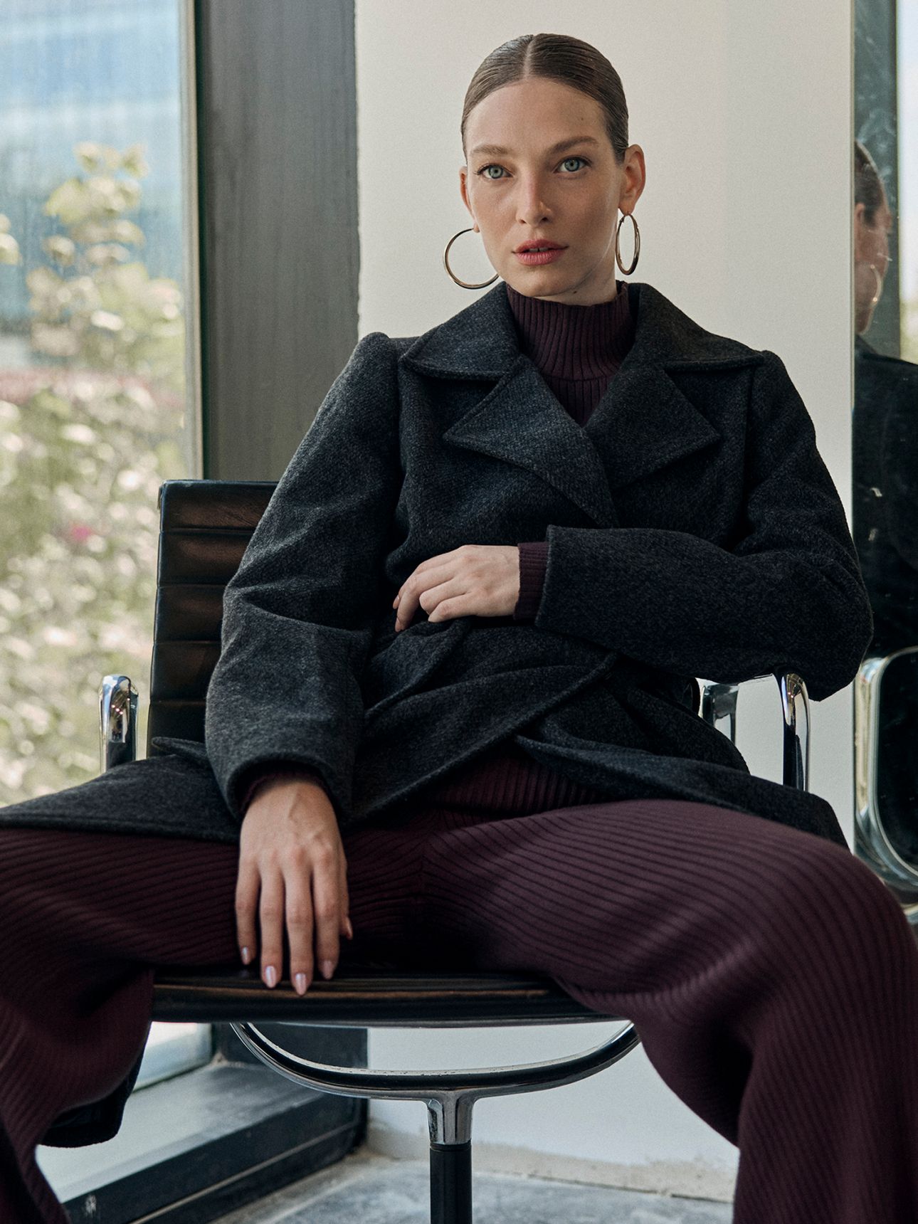 מכנסי ריב סרוגים