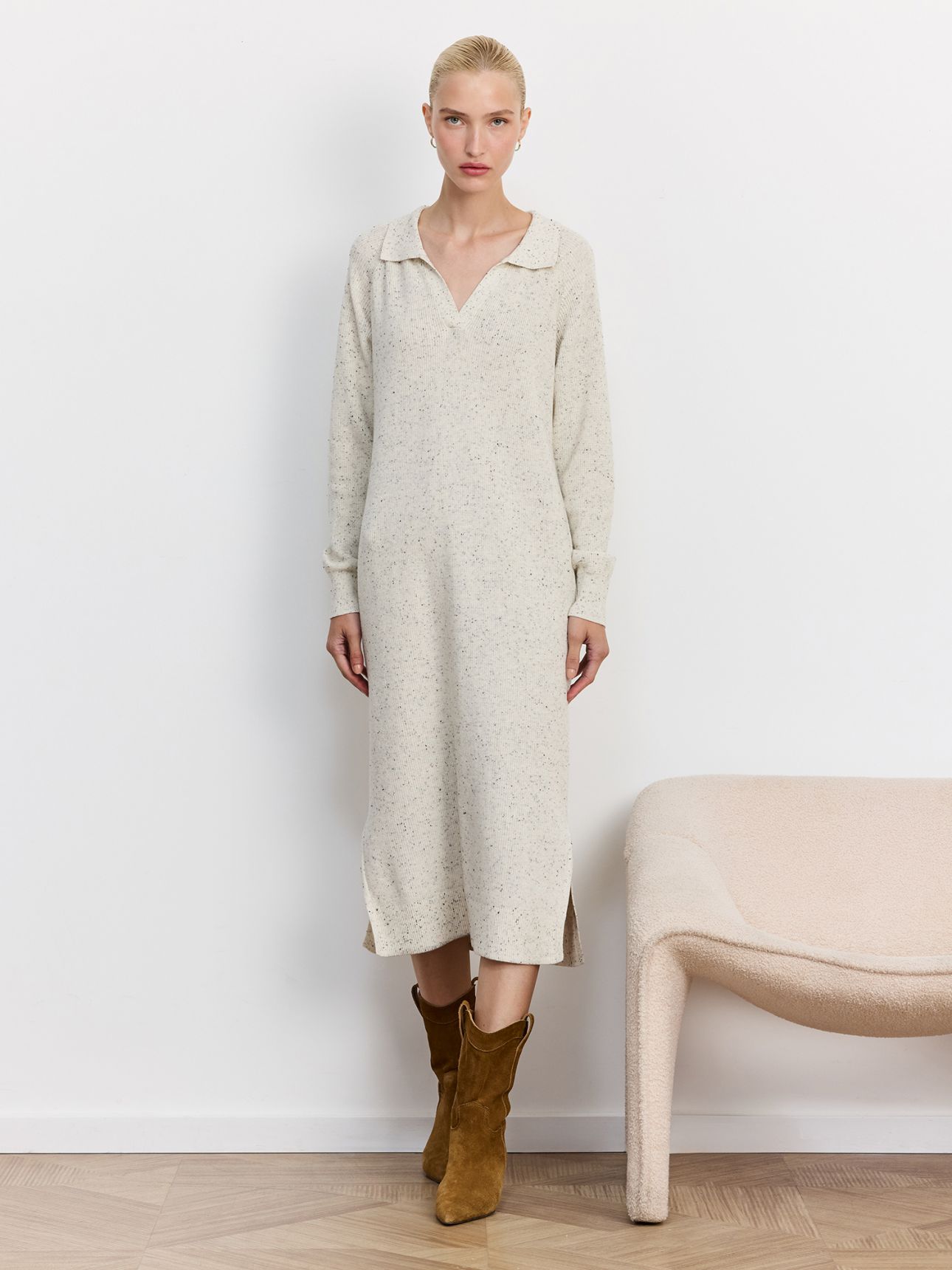 שמלת פולו סרוגה