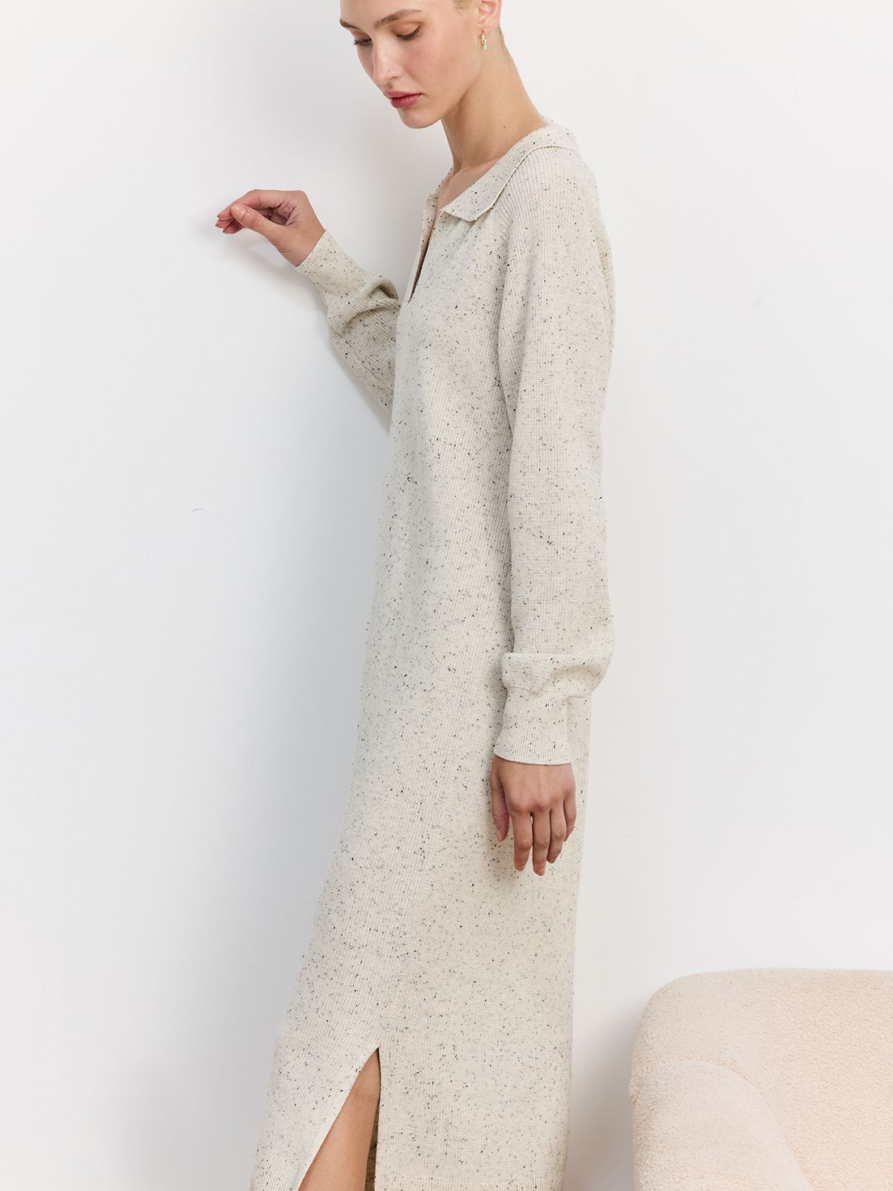 שמלת פולו סרוגה