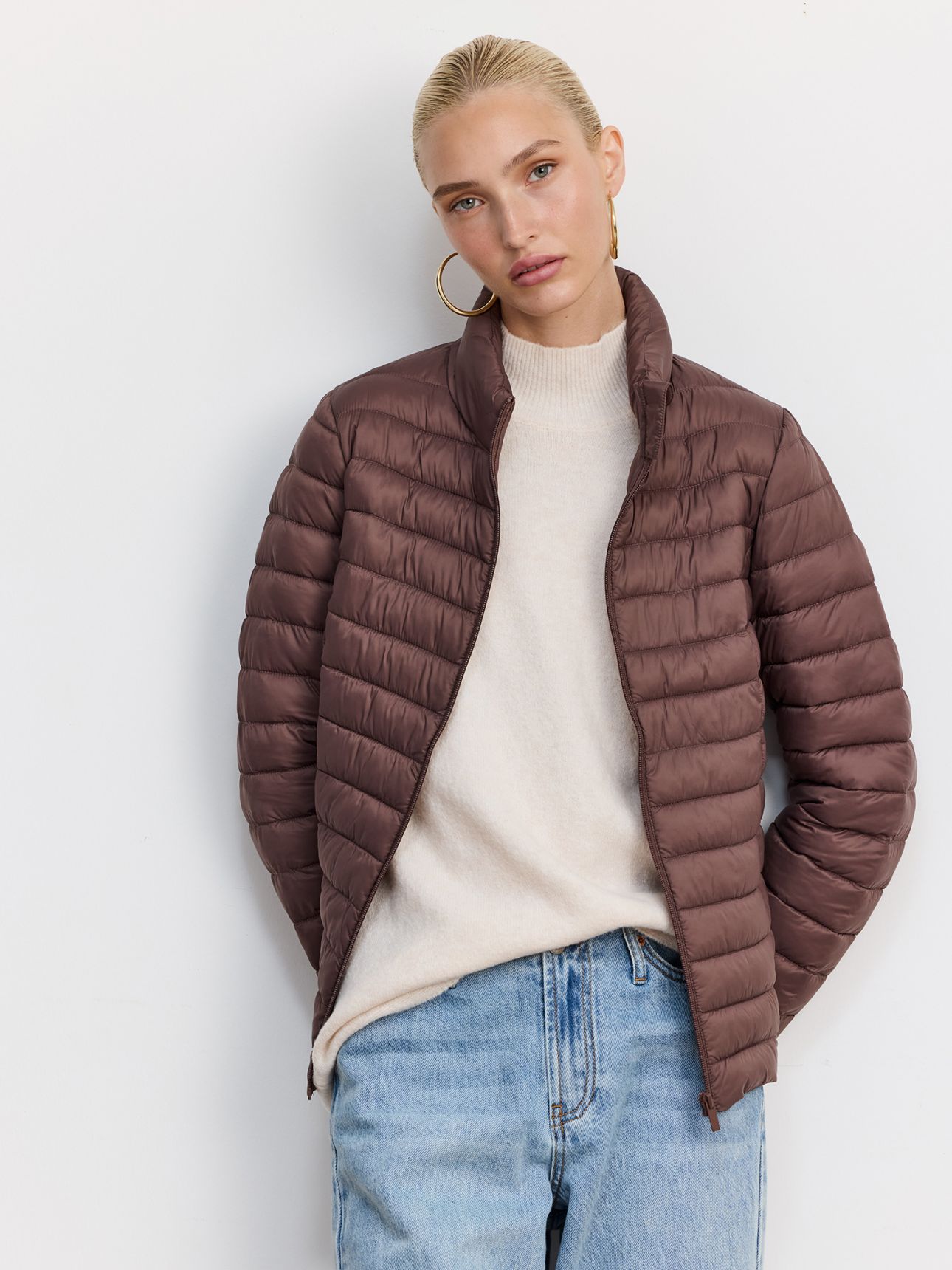 מעיל קווילט קצר