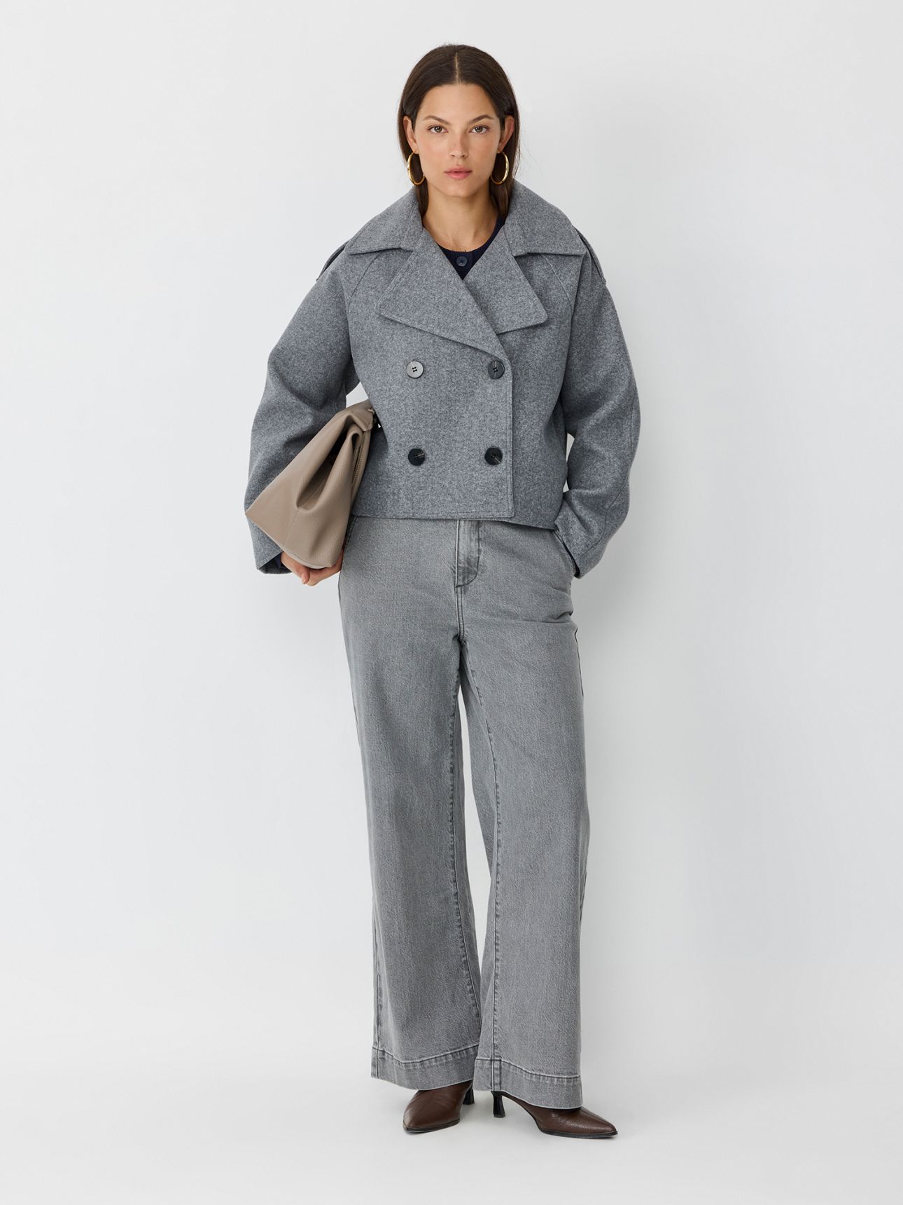 מעיל טרנץ קצר