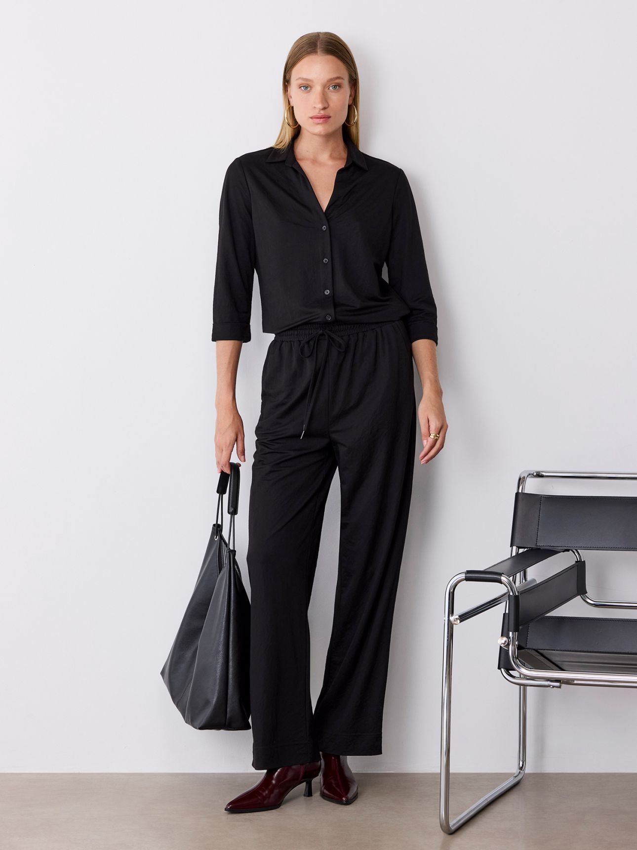 חולצת טוניקה מכופתרת