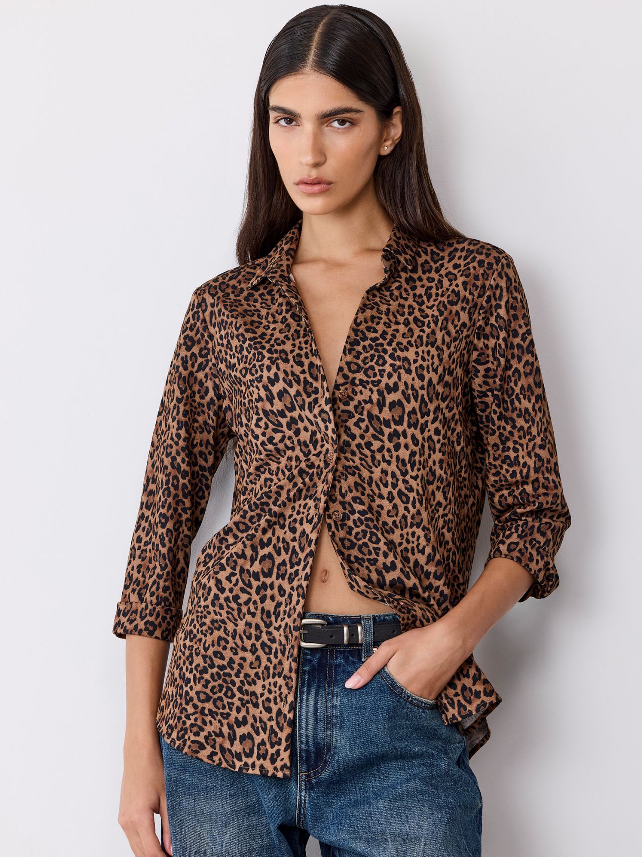 חולצת טוניקה מכופתרת