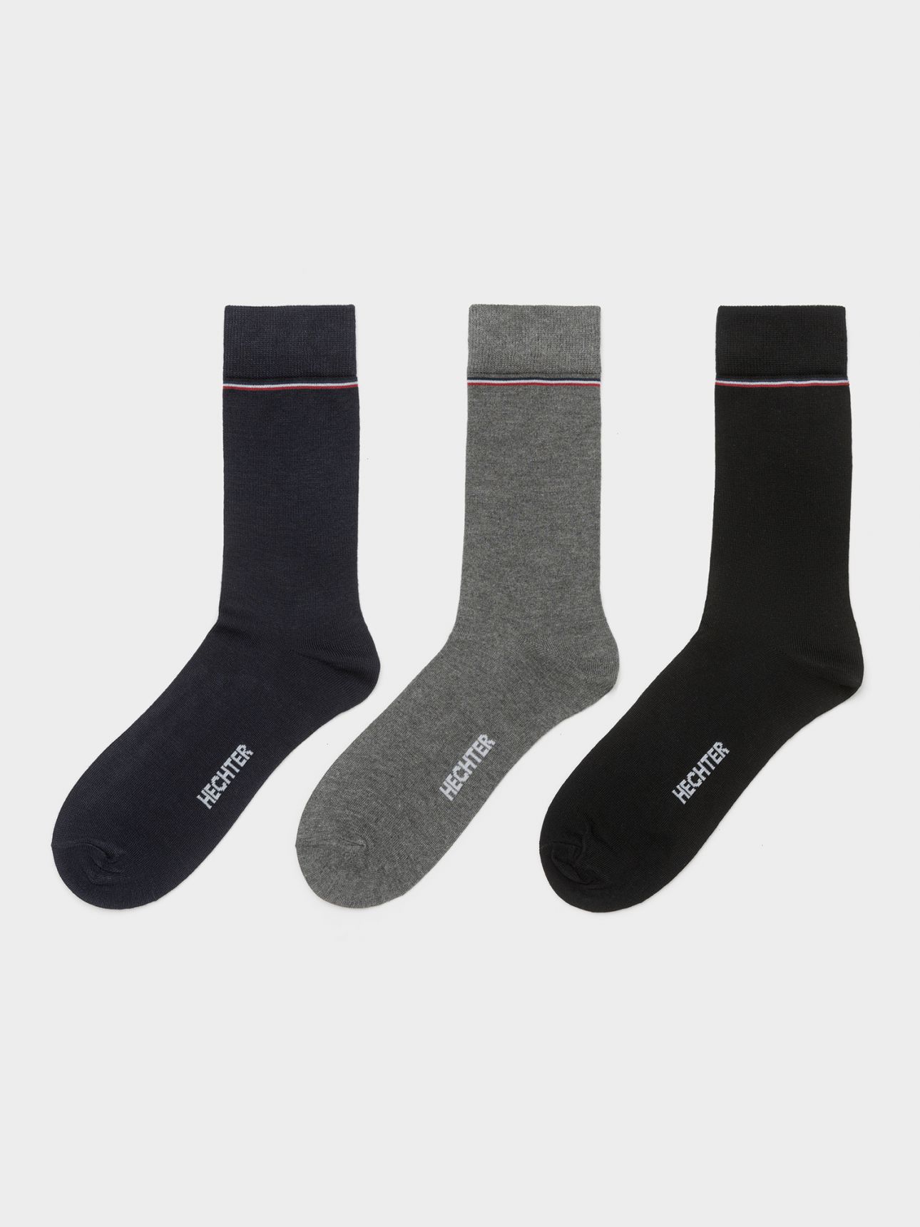HECHTER PARIS מארז 3 זוגות גרבי מודל