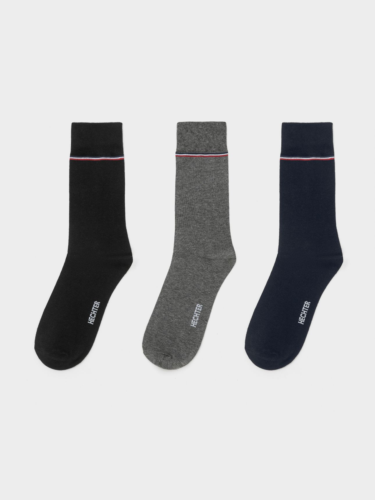 HEHCTER PARIS מארז 3 זוגות גרבי כותנה