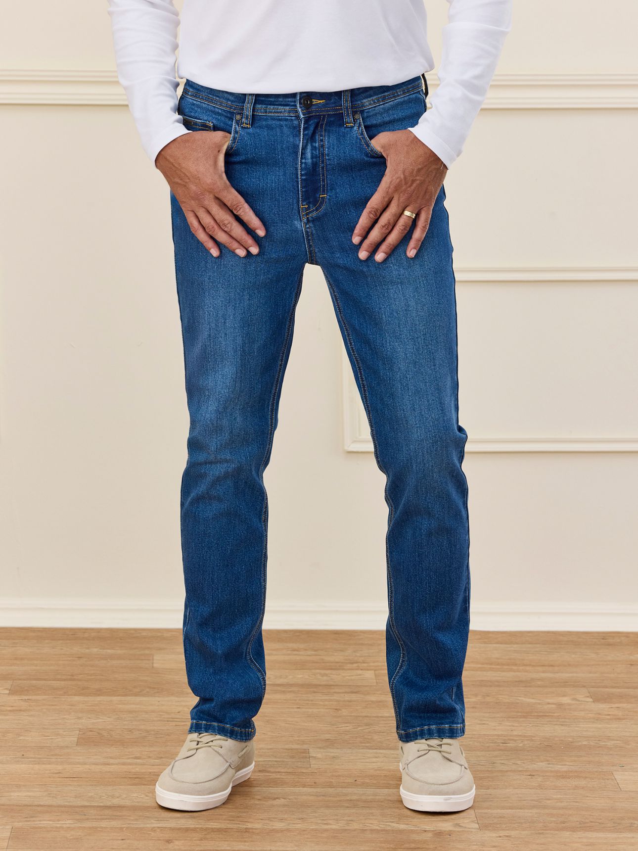 MAX MORETTI ג’ינס בד ממוחזר סטרייט