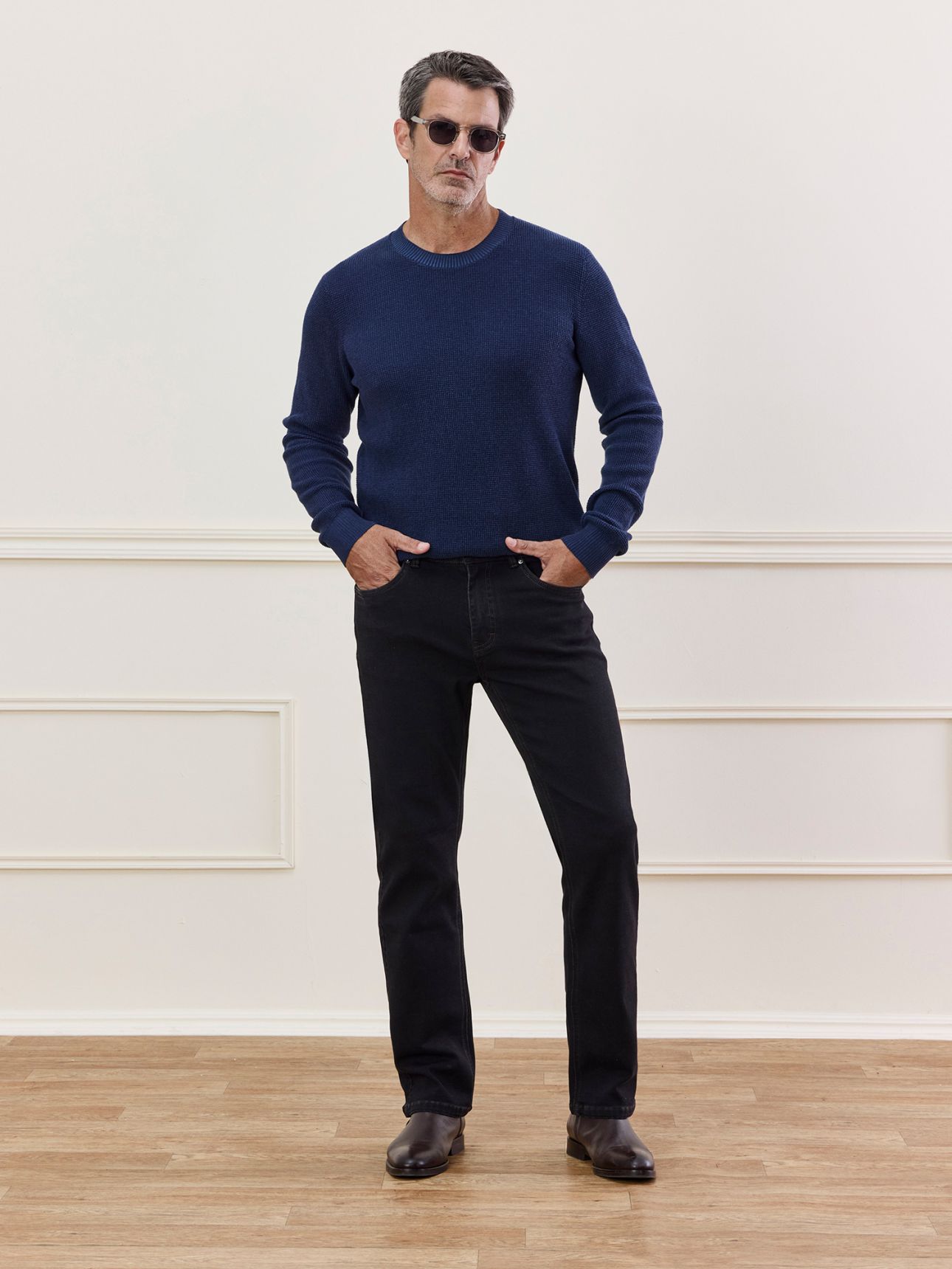 HECHTER PARIS ג’ינס דיאגונל בוטקאט