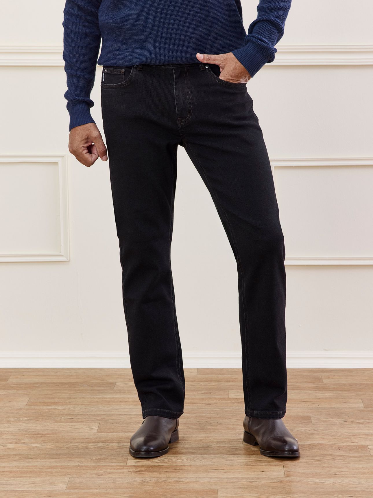 HECHTER PARIS ג’ינס דיאגונל בוטקאט