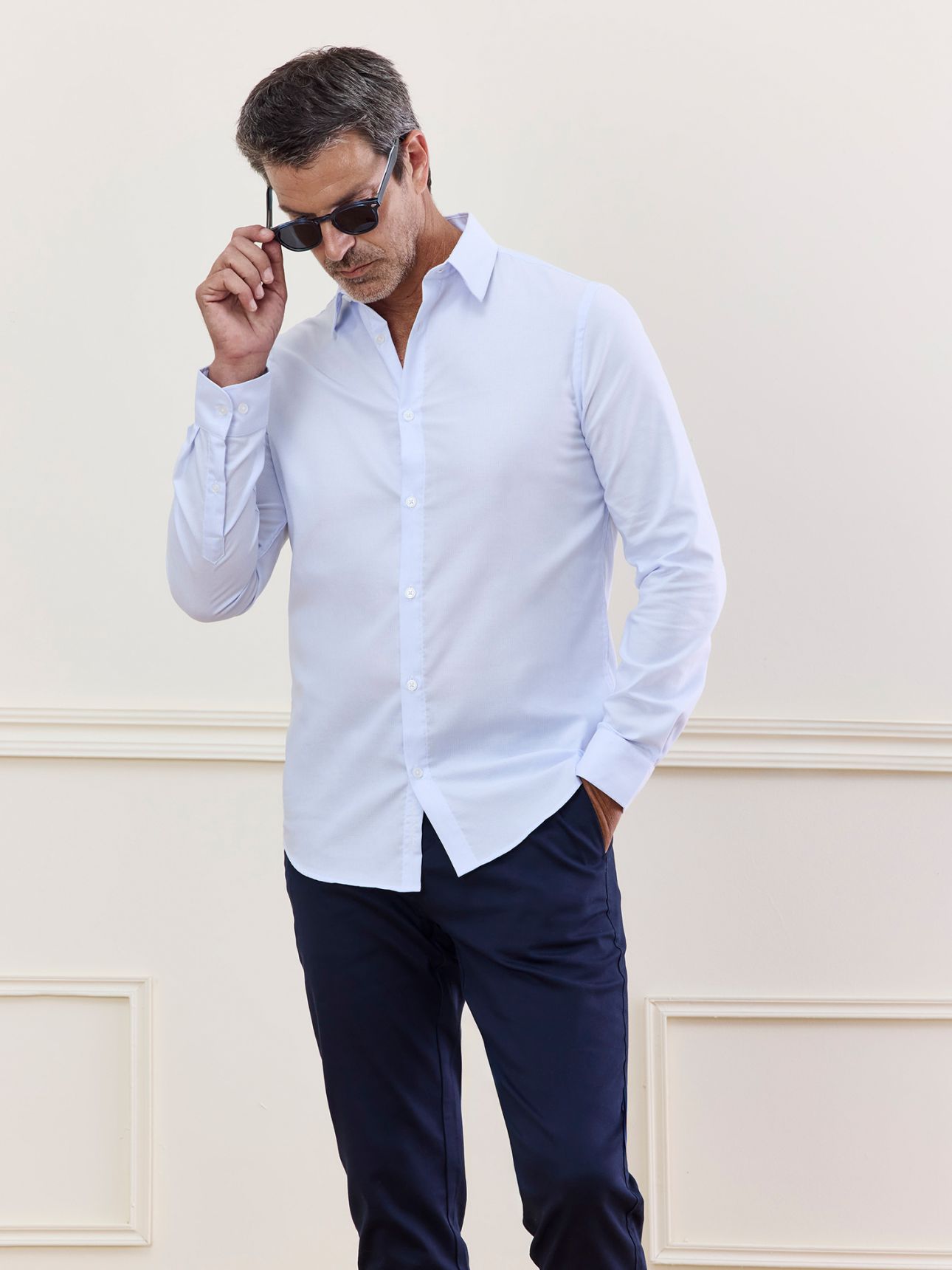 MAX MORETTI חולצה מכופתרת EASY CARE