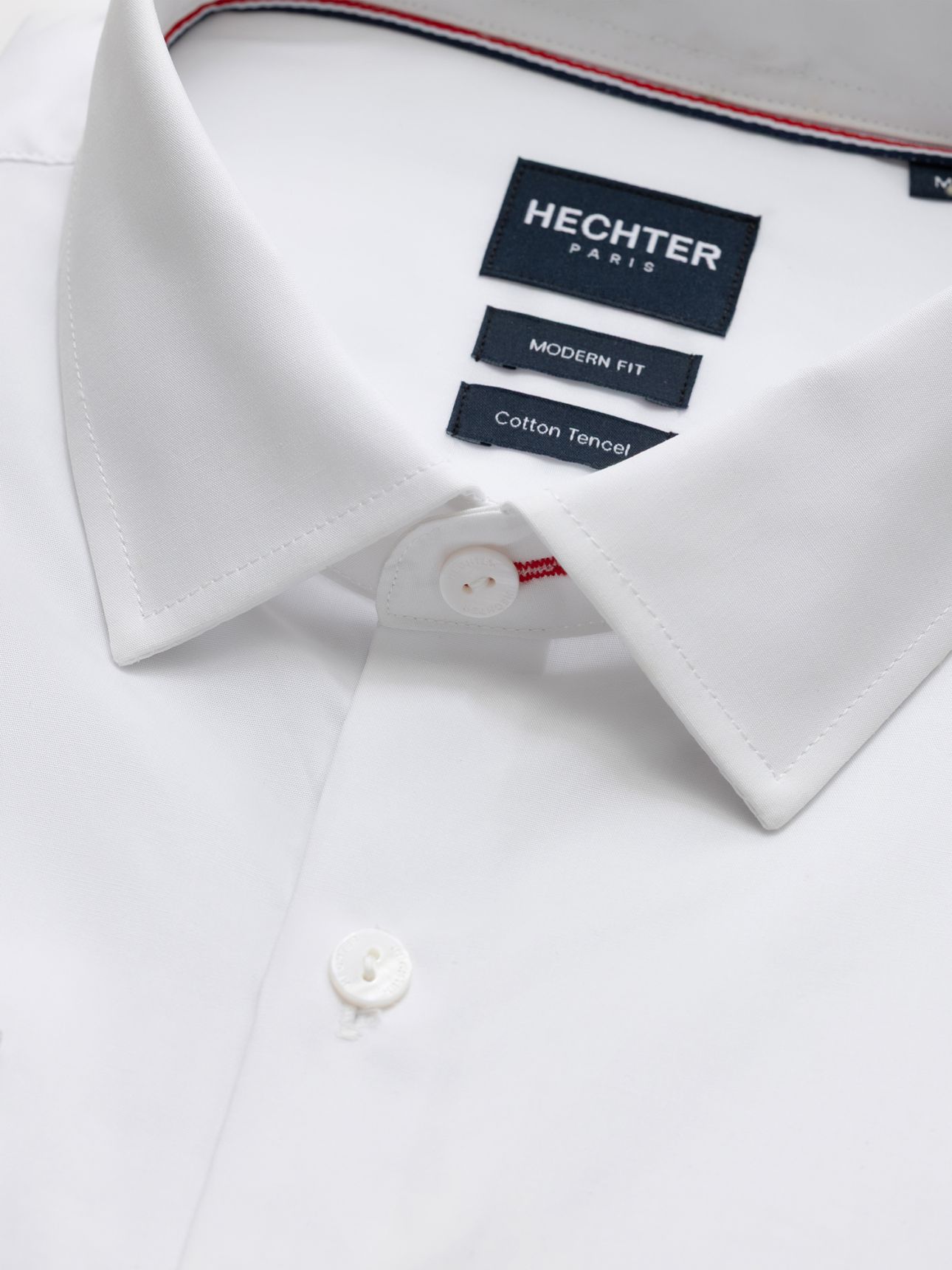 HECHTER PARIS חולצה מכופתרת בשילוב טנסל