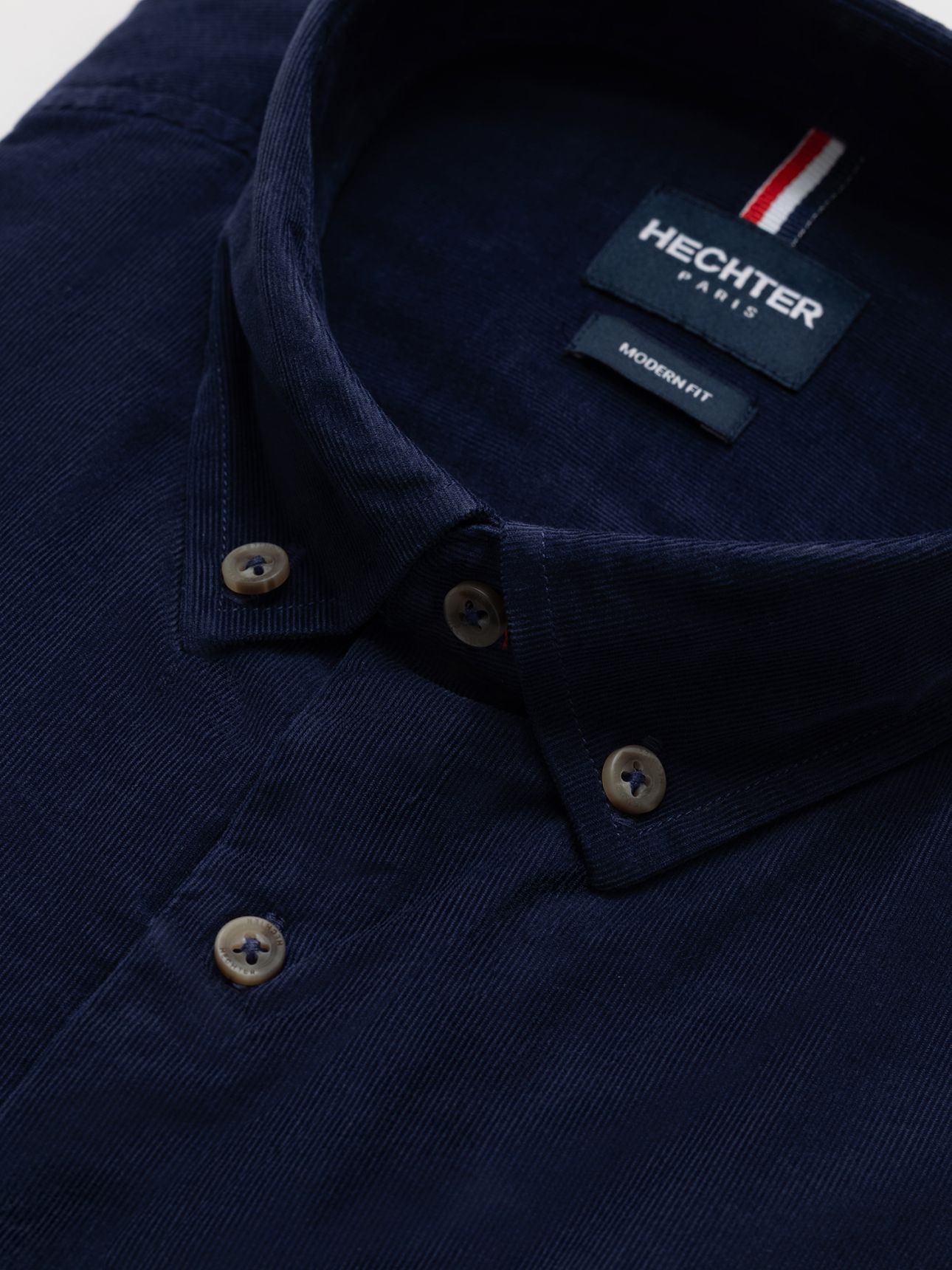 HECHTER PARIS חולצה מכופתרת קורדרוי