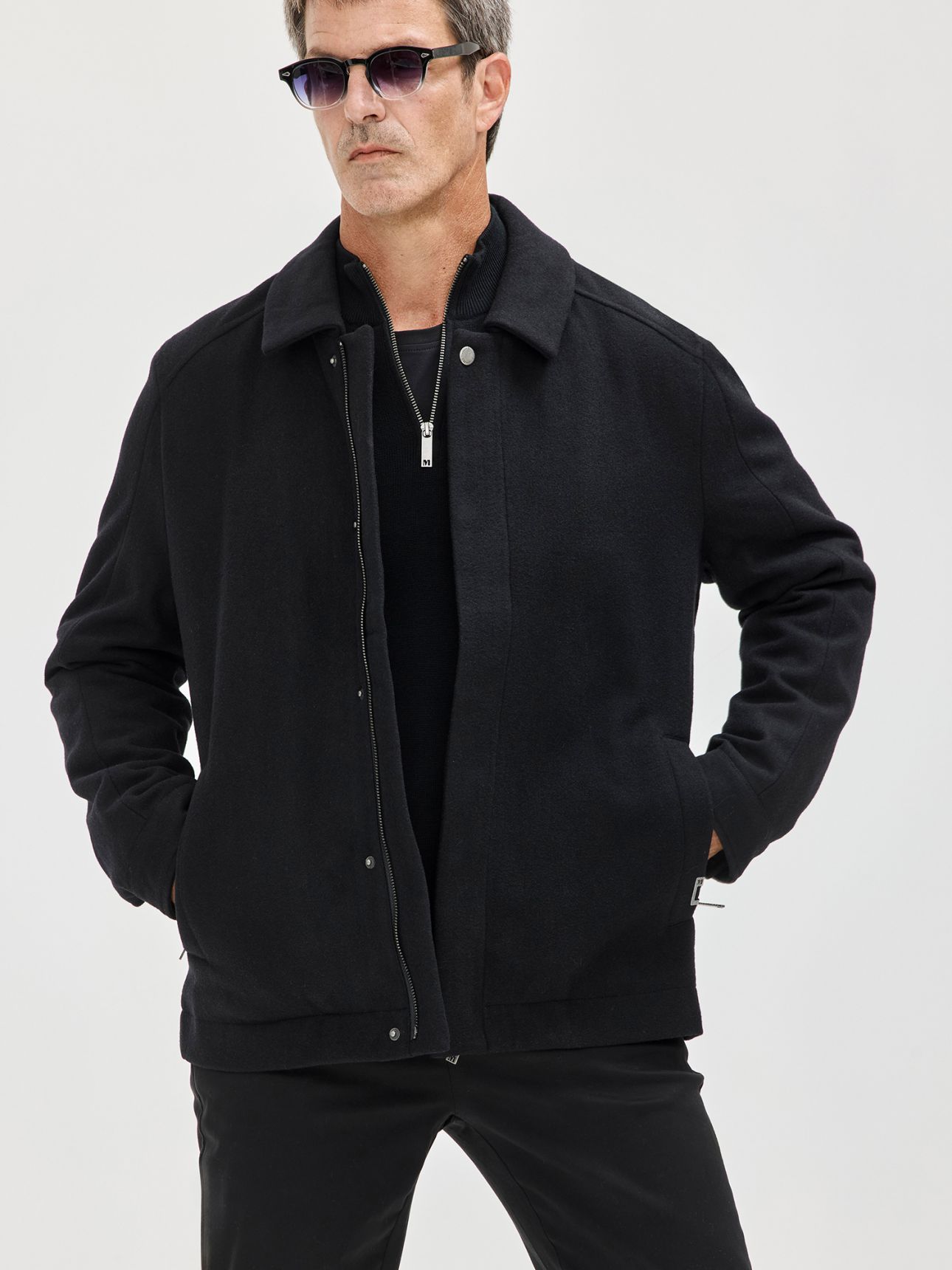 MAX MORETTI מעיל צמר קצר