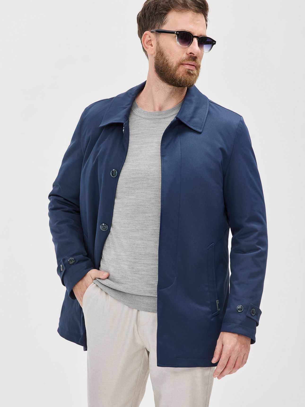 MAX MORETTI מעיל מרופד אלגנטי