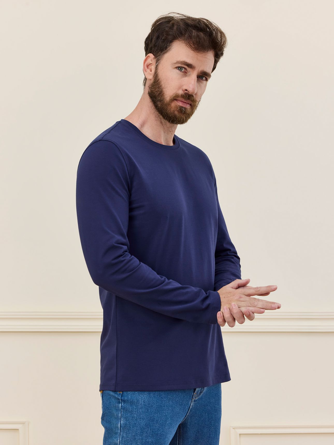 MAX MORETTI חולצת טי שירט כותנה לייקרה