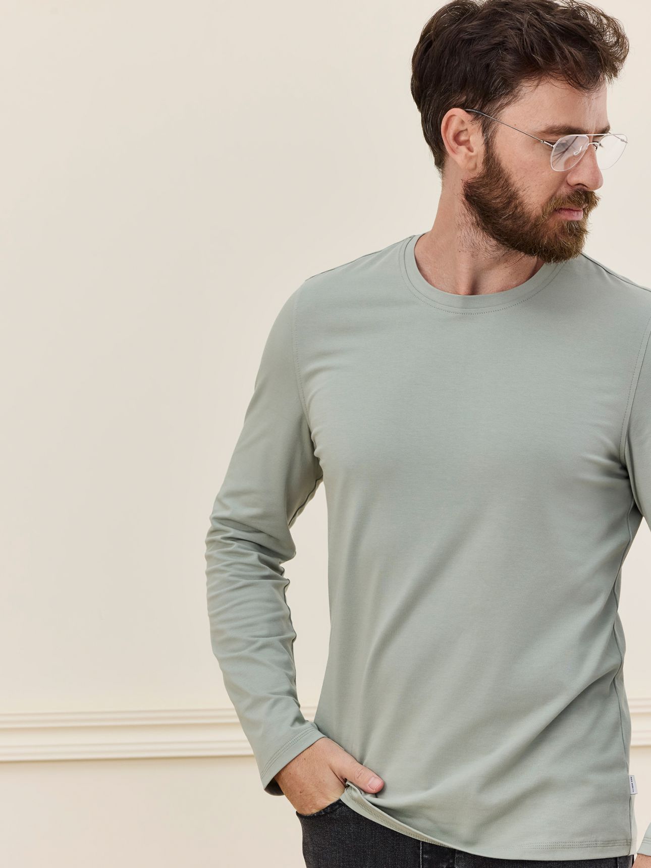 MAX MORETTI חולצת טי שירט כותנה לייקרה