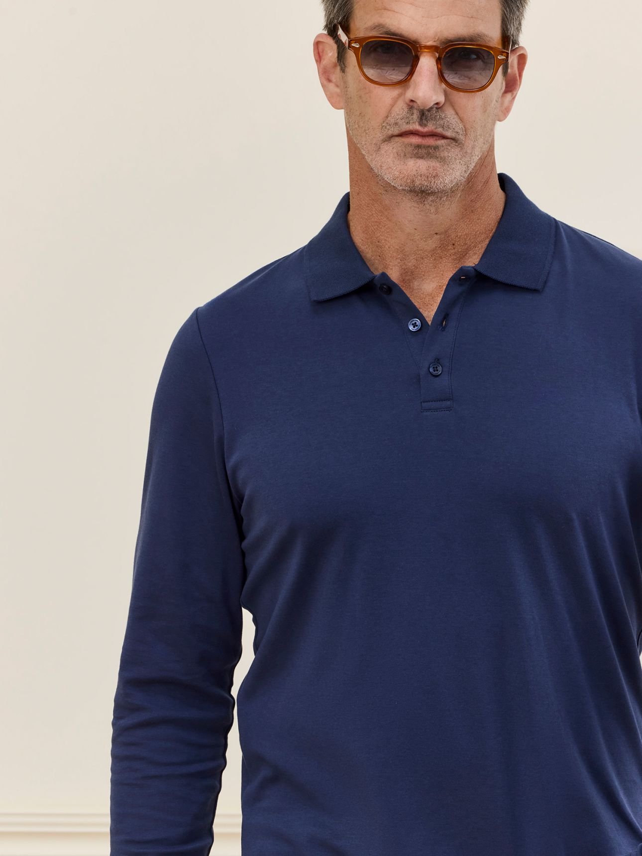 MAX MORETTI חולצת פולו כותנה ליקוויד