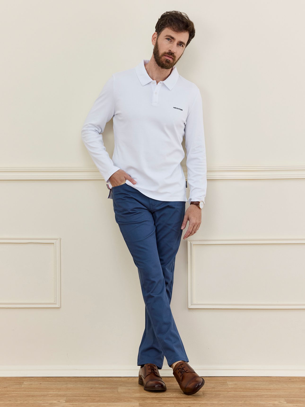 HECHTER PARIS חולצת פולו אלגנטית