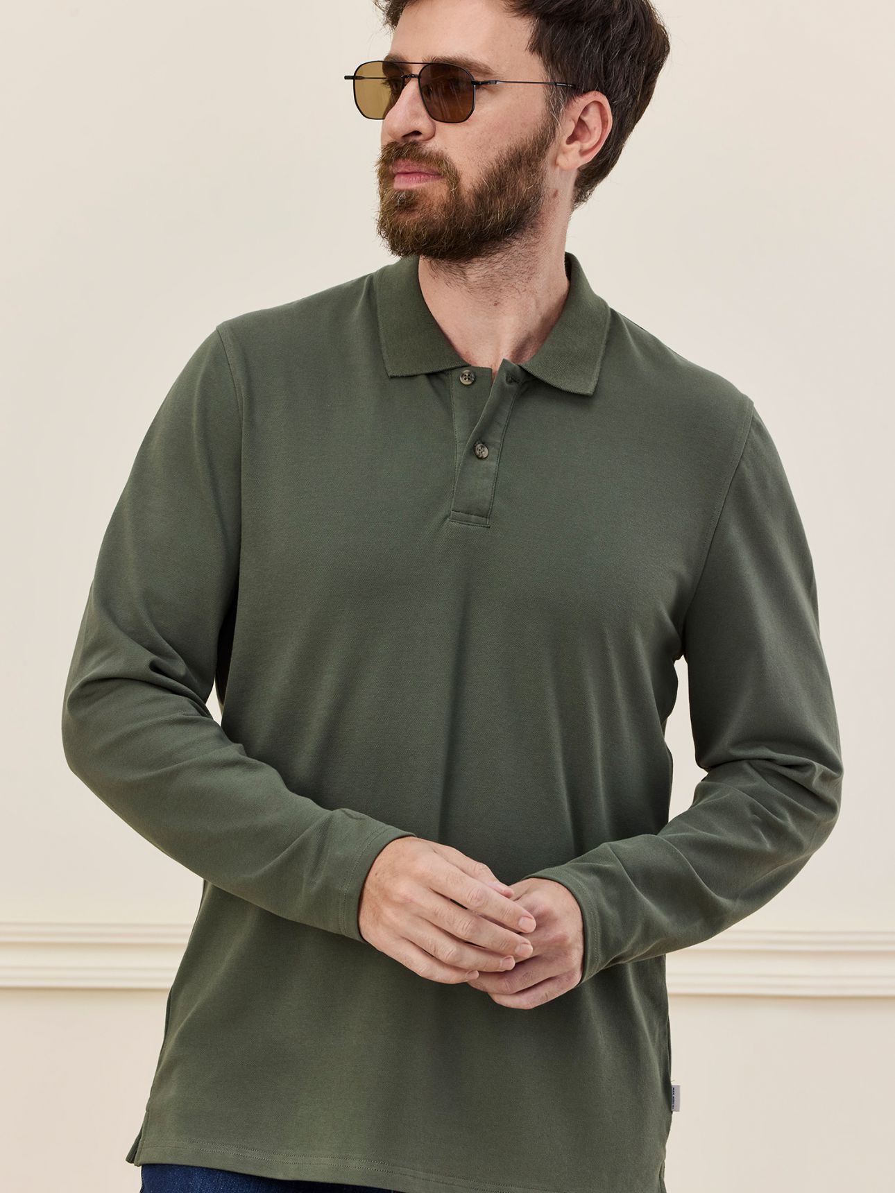 MAX MORETTI חולצת פולו כותנה לייקרה