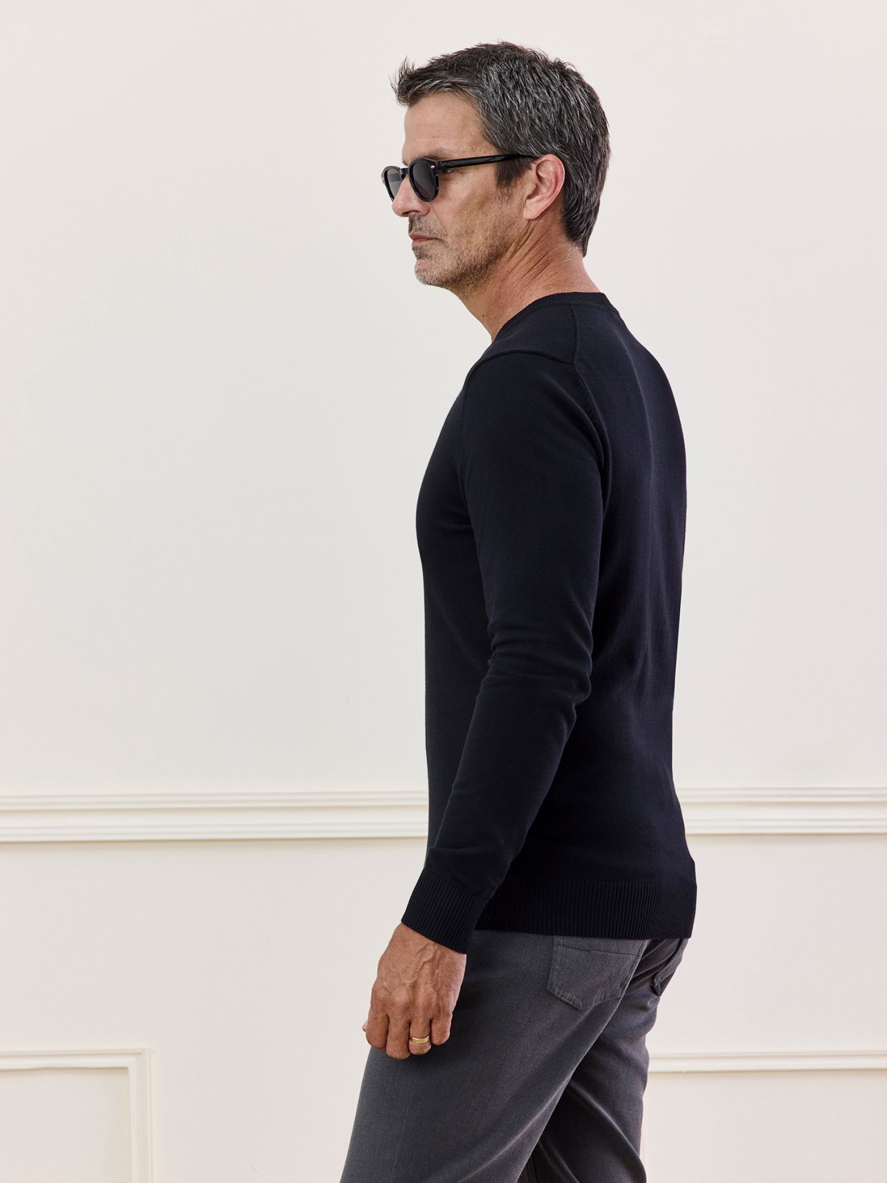 MAX MORETTI סריג וי כותנה סופימה