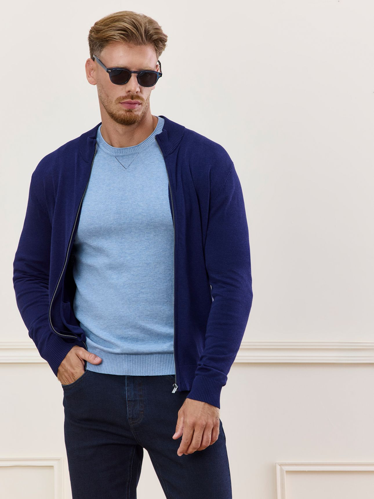 MAX MORETTI קרדיגן כותנה סופימה