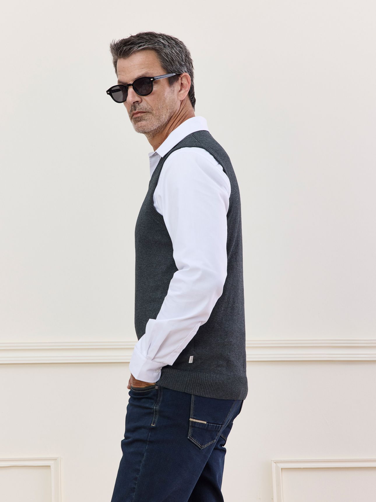 MAX MORETTI אפודה כותנה סופימה