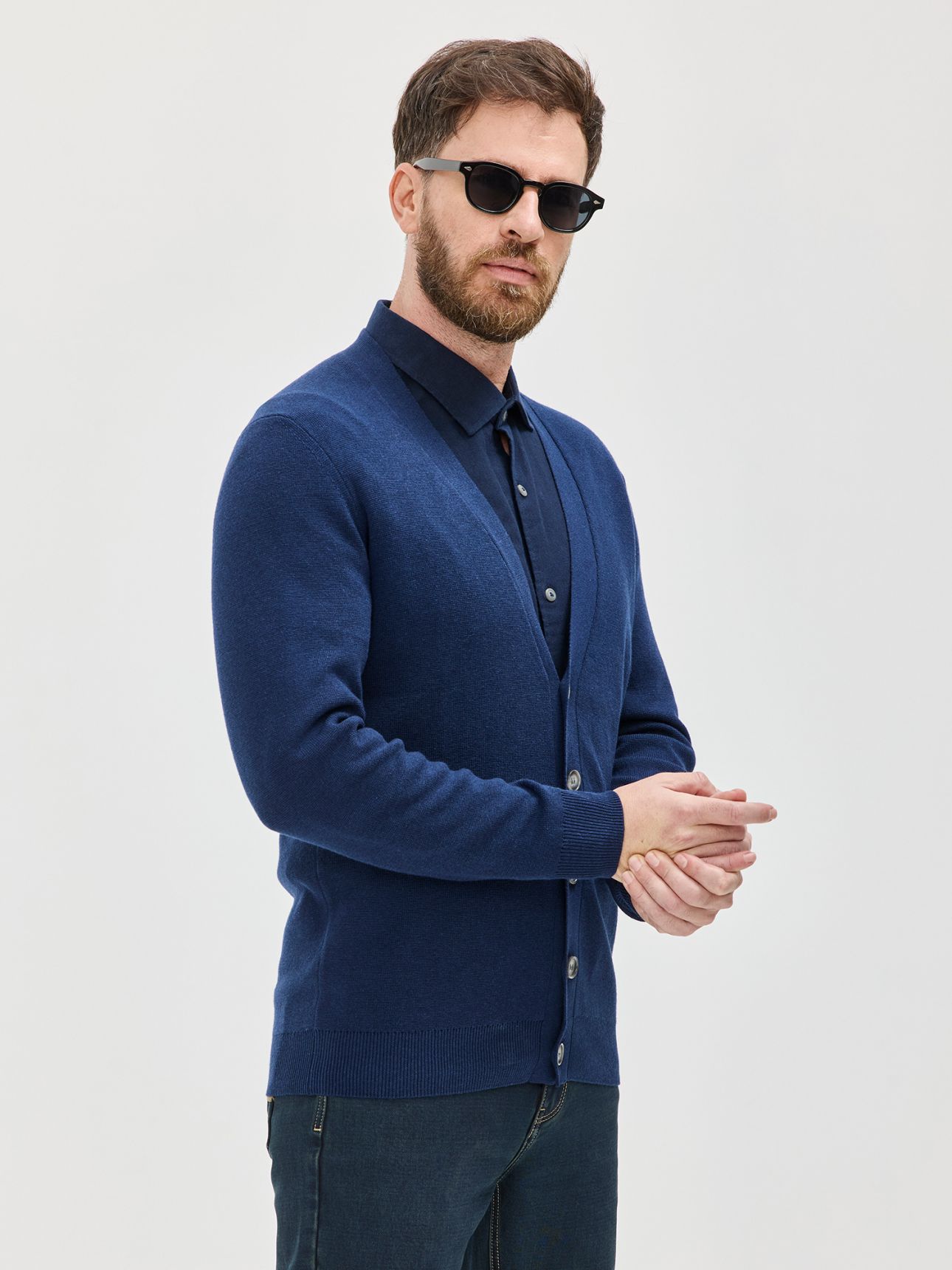 MAX MORETTI קרדיגן סרוג טנסל כותנה