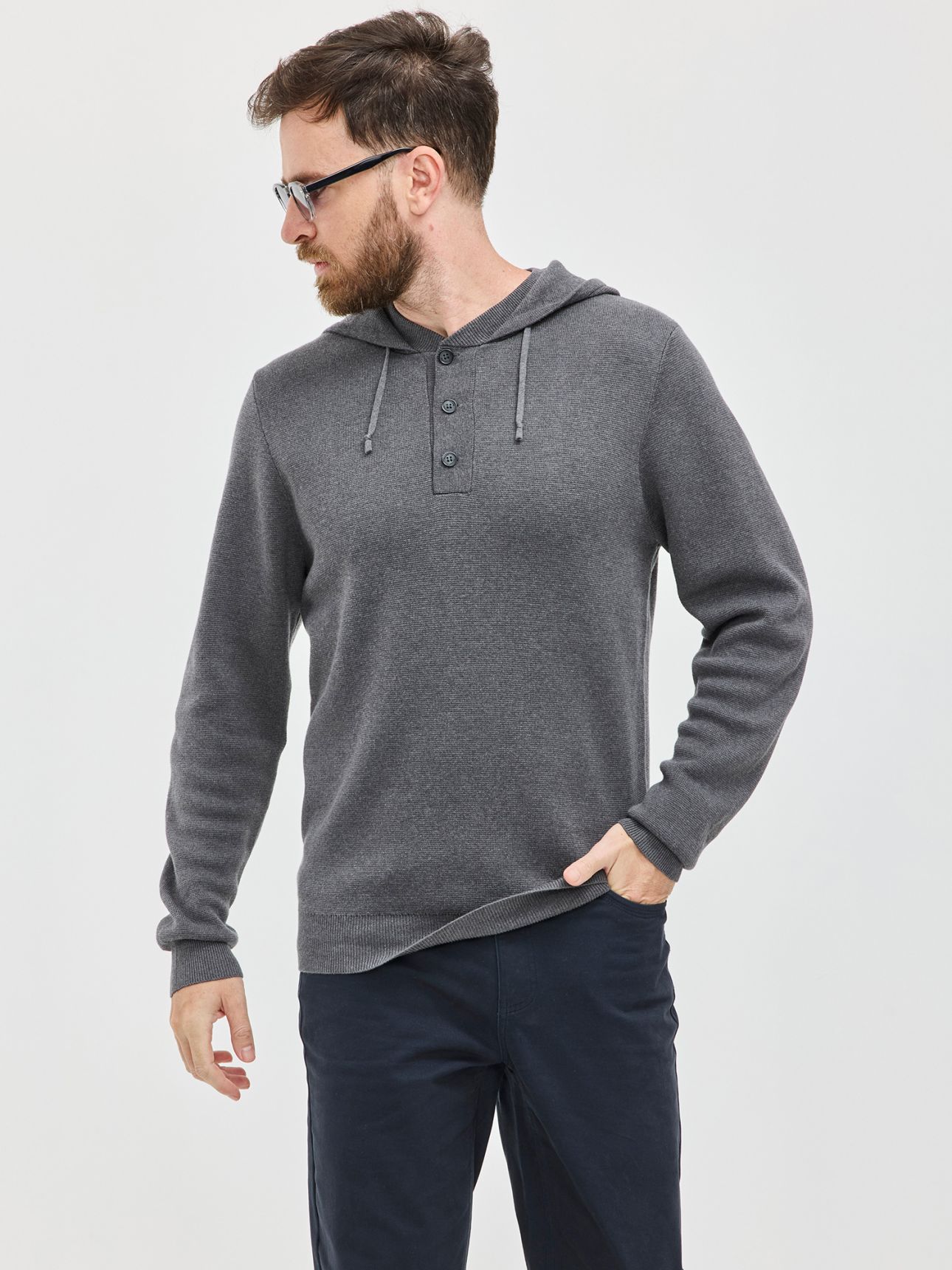 HECHTER PARIS סריג קפוצ’ון טנסל כותנה