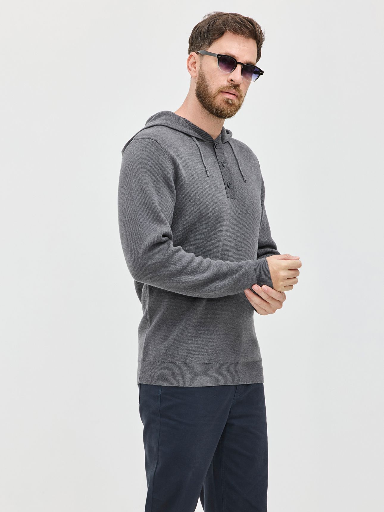 HECHTER PARIS סריג קפוצ’ון טנסל כותנה