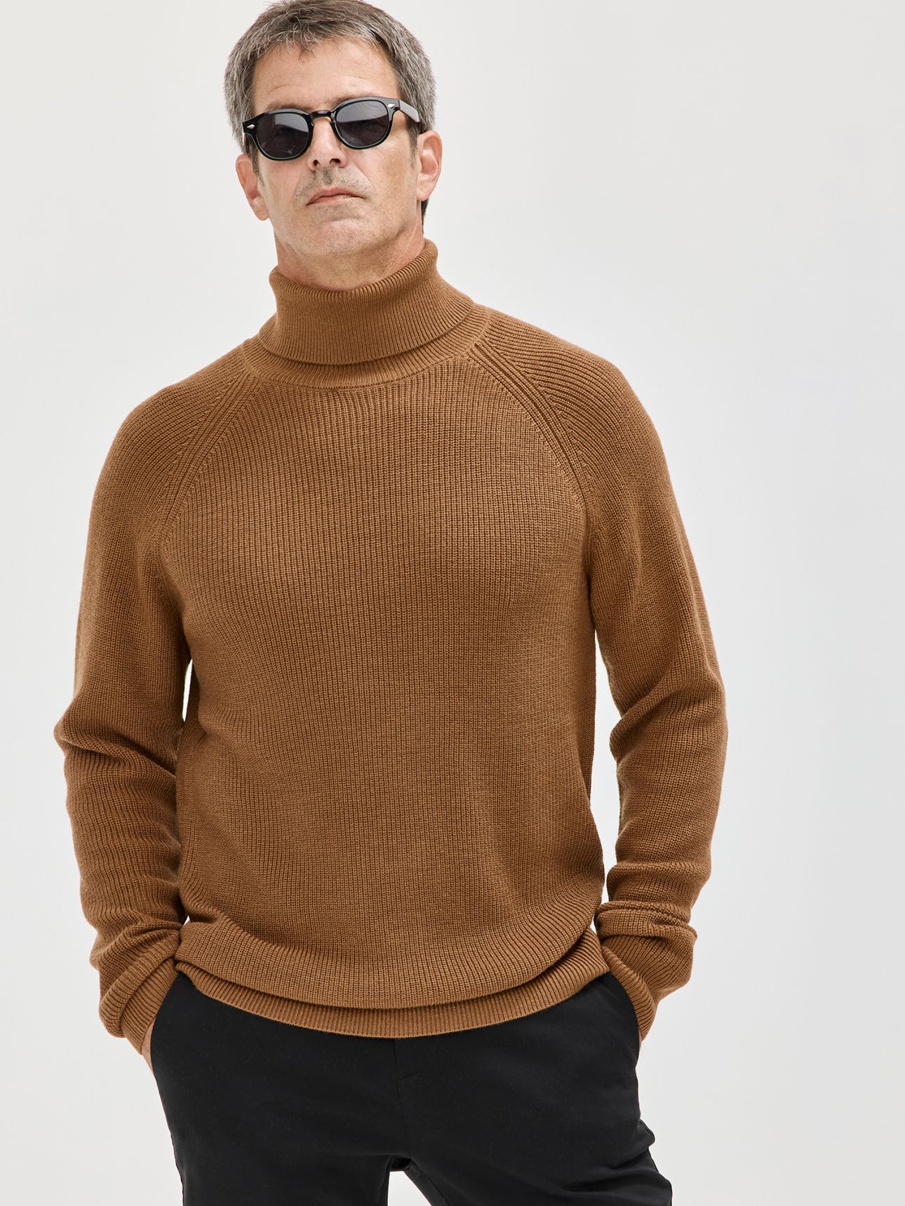 HECHTER PARIS סריג גולף 100% צמר