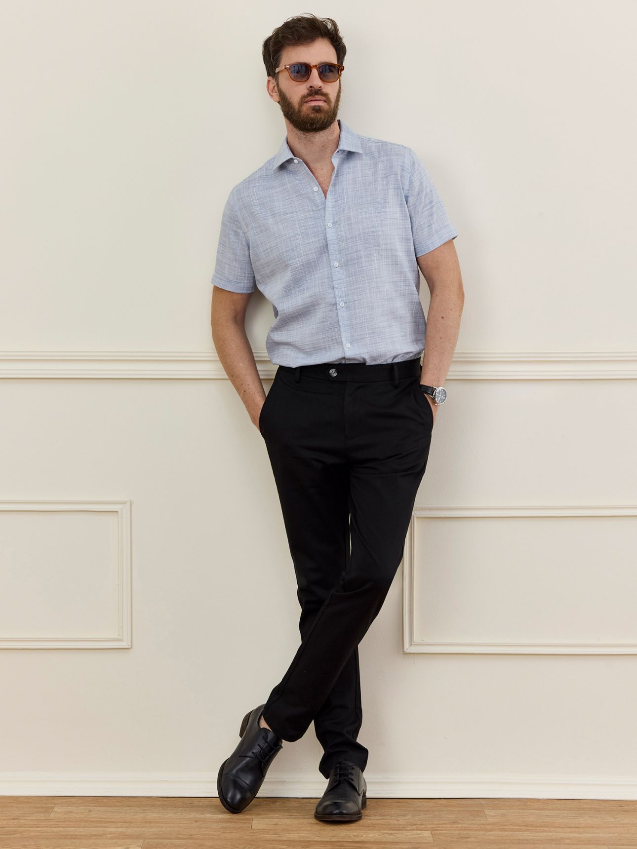 HECHTER PARIS מכנסי צ’ינו טנסל