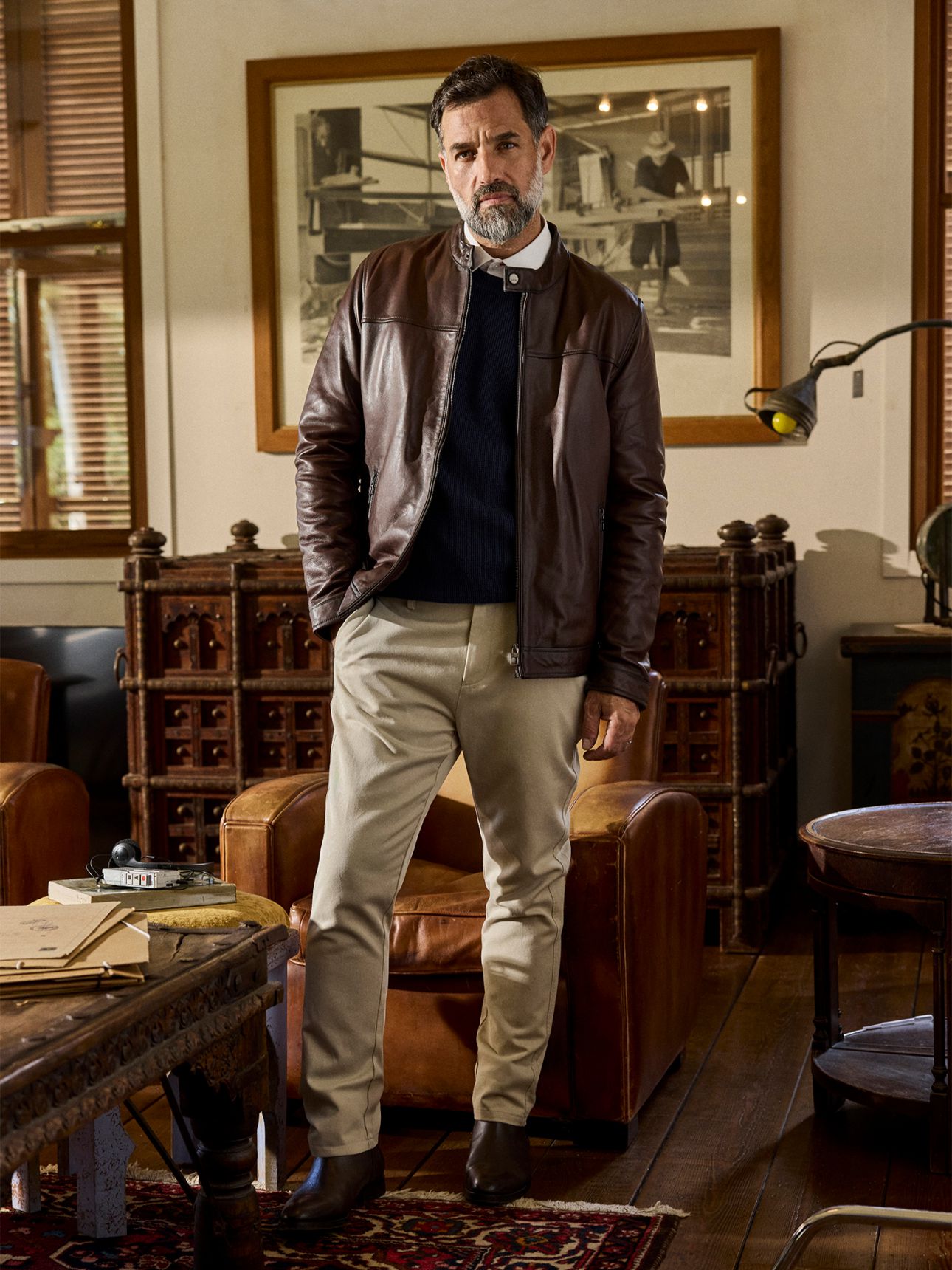 HECHTER PARIS מכנסי צ’ינו טנסל