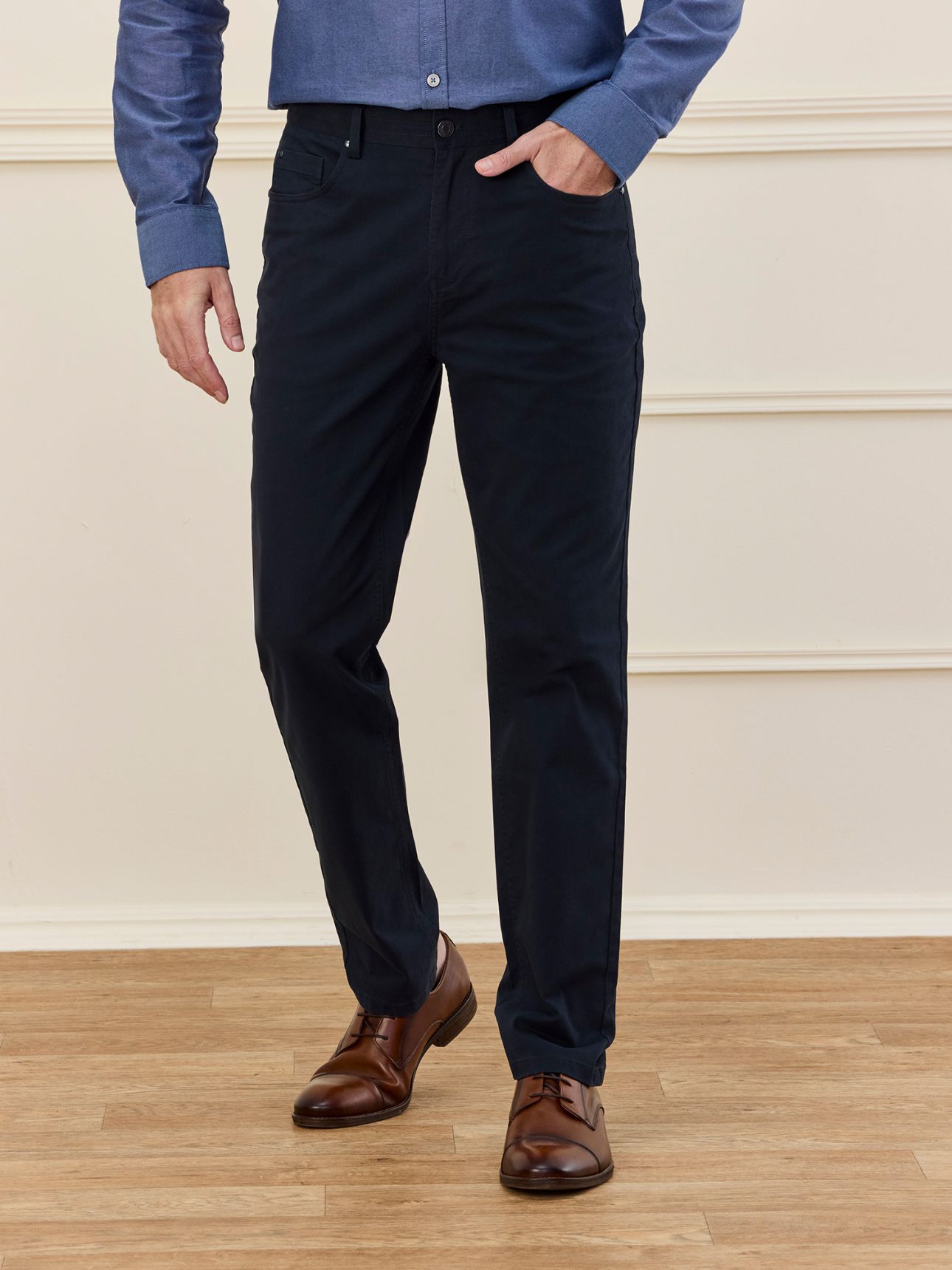 MAX MORETTI מכנסי 5 כיסים בייסיק