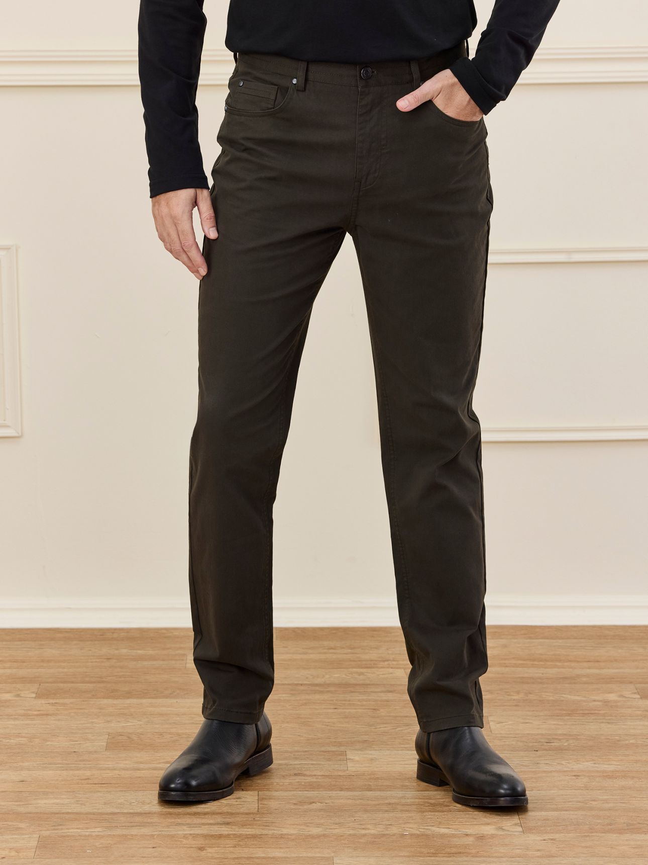 MAX MORETTI מכנסי 5 כיסים בייסיק