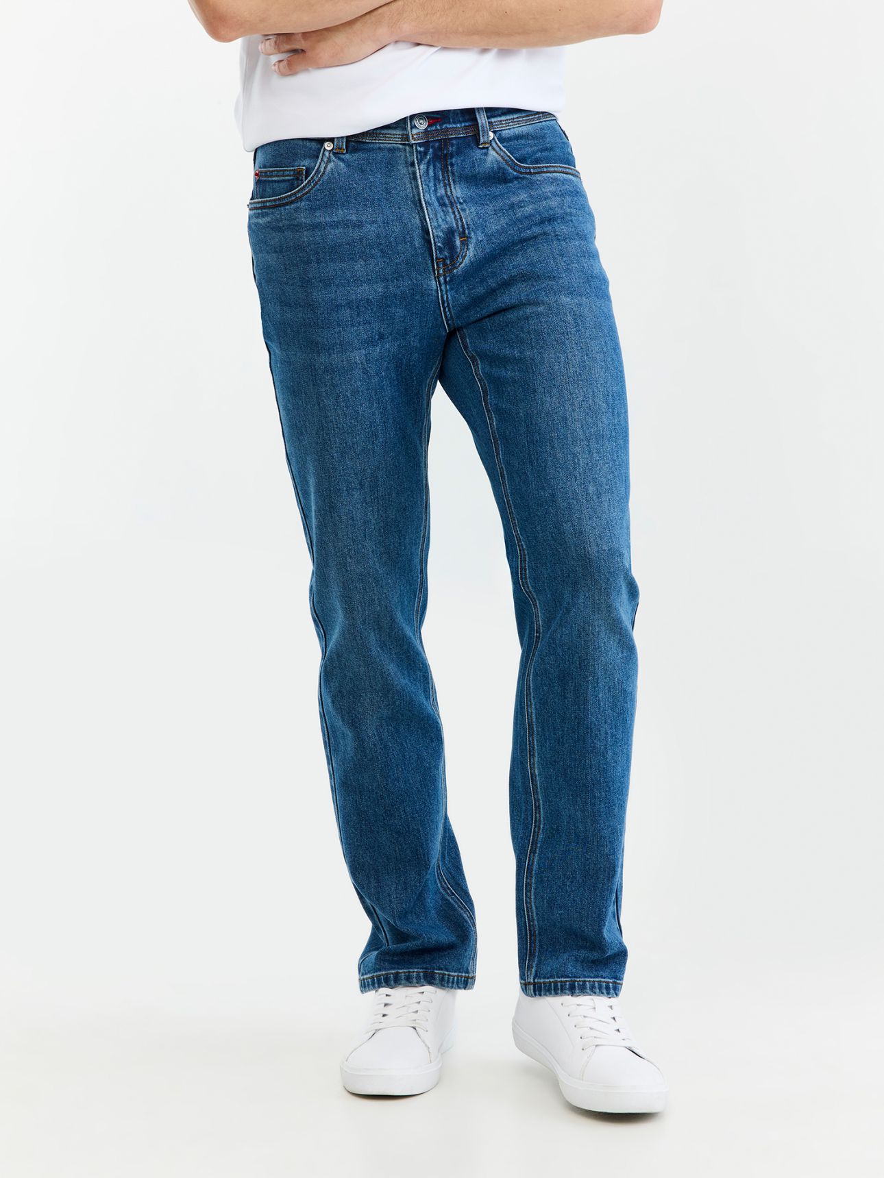 HECHTER PARIS מכנסי ג’ינס מתיח בגזרת בוטקאט