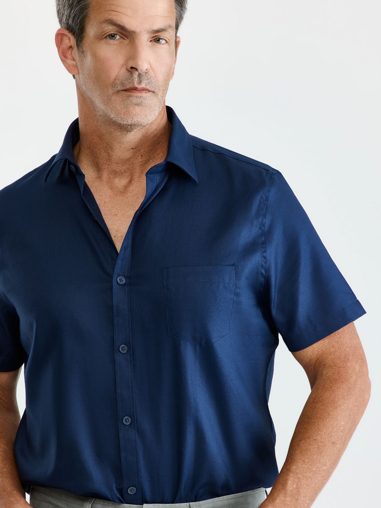 MAX MORETTI חולצה מכופתרת EASY CARE בגזרת רגולר פיט