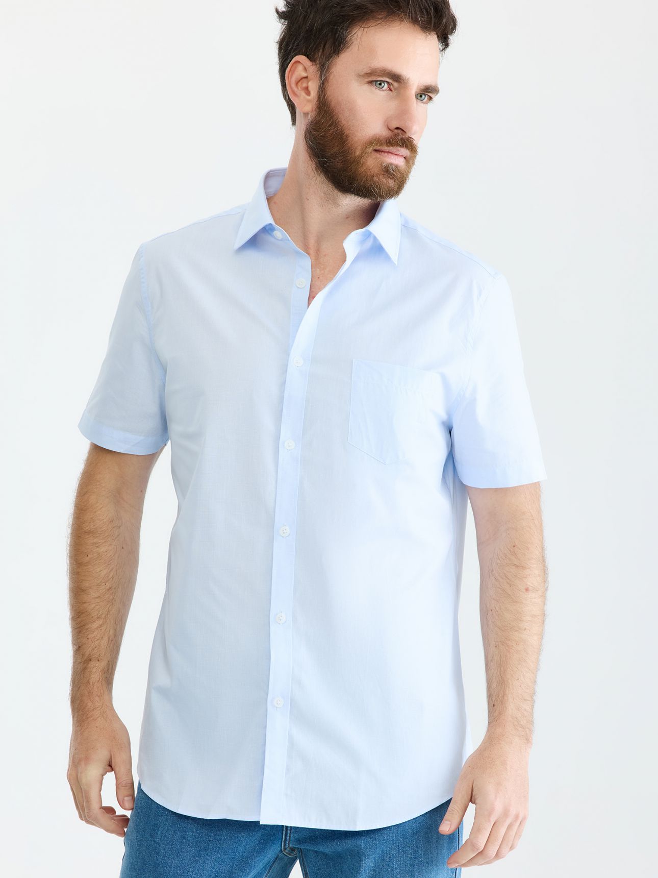 MAX MORETTI חולצה מכופתרת EASY CARE בגזרת רגולר פיט